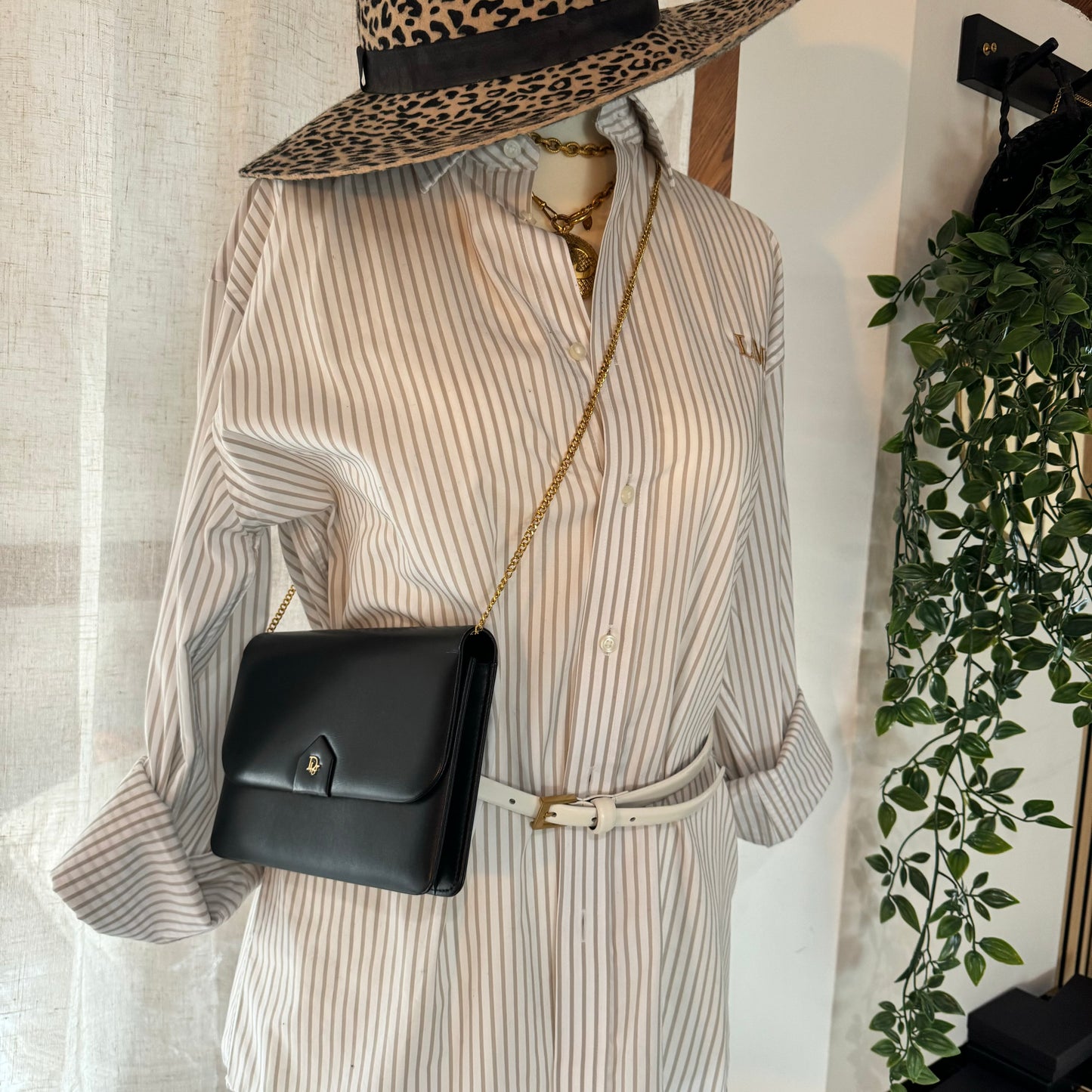 Dior 1980s Vintage Chain Strap Bag