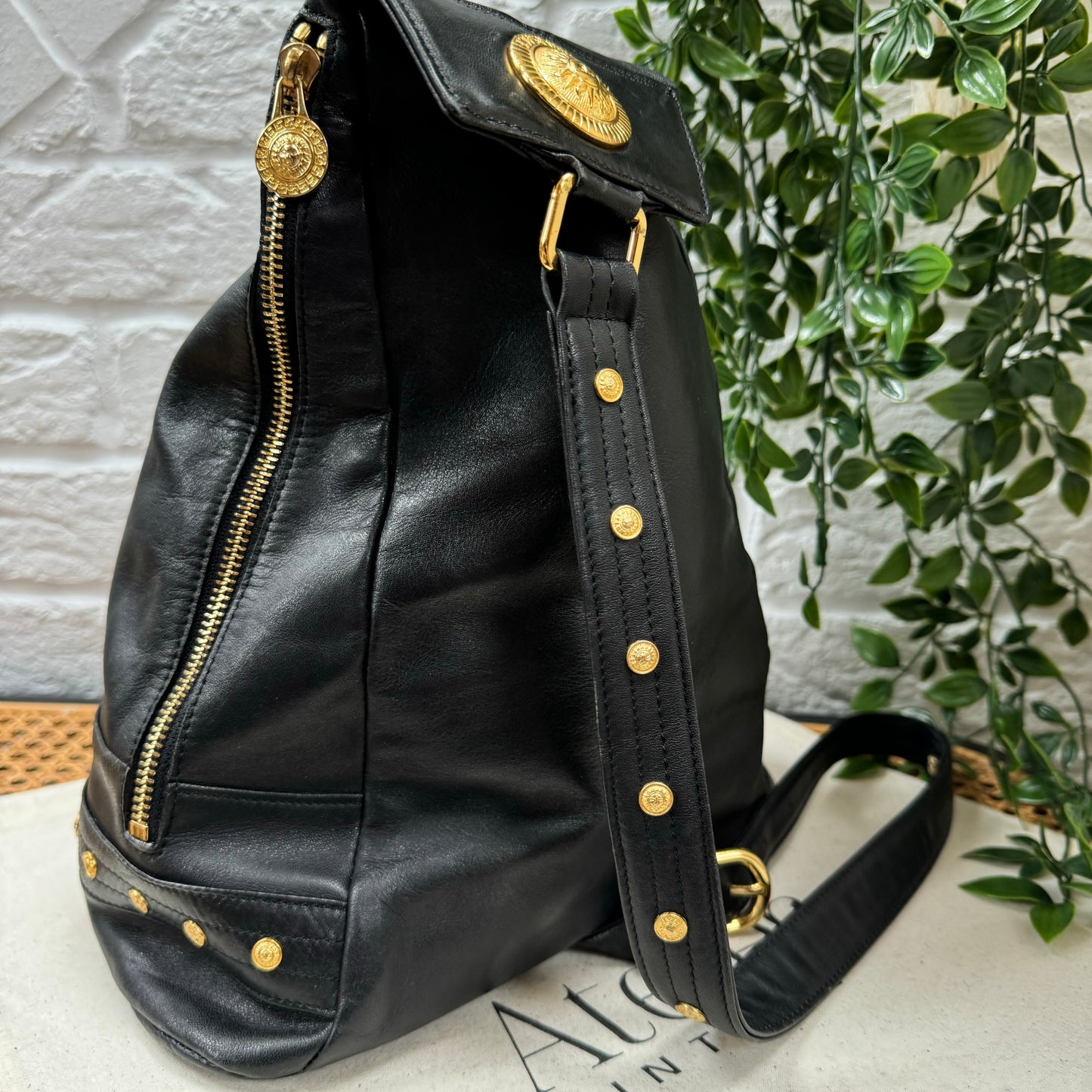 Versace 1990s Medusa Sling Back Pack