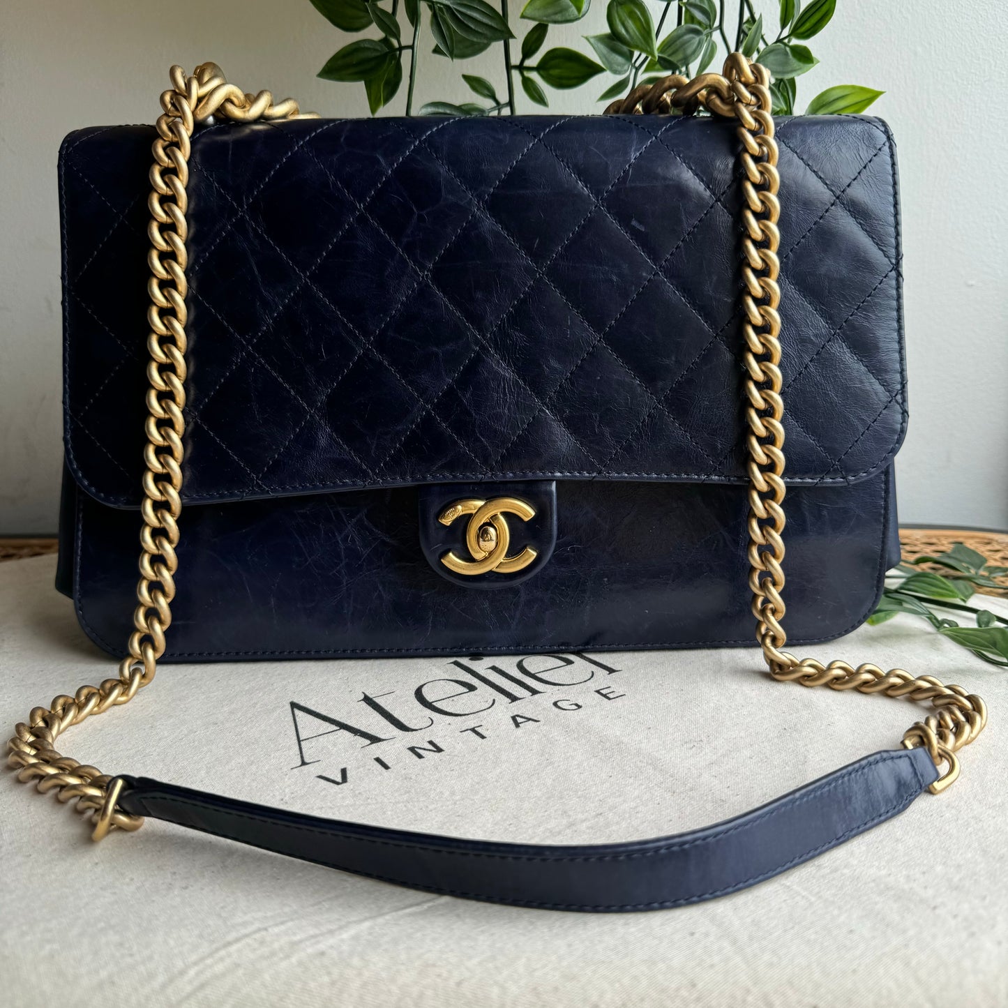 Chanel 2016 Navy Paris Cosmopolite Two Way