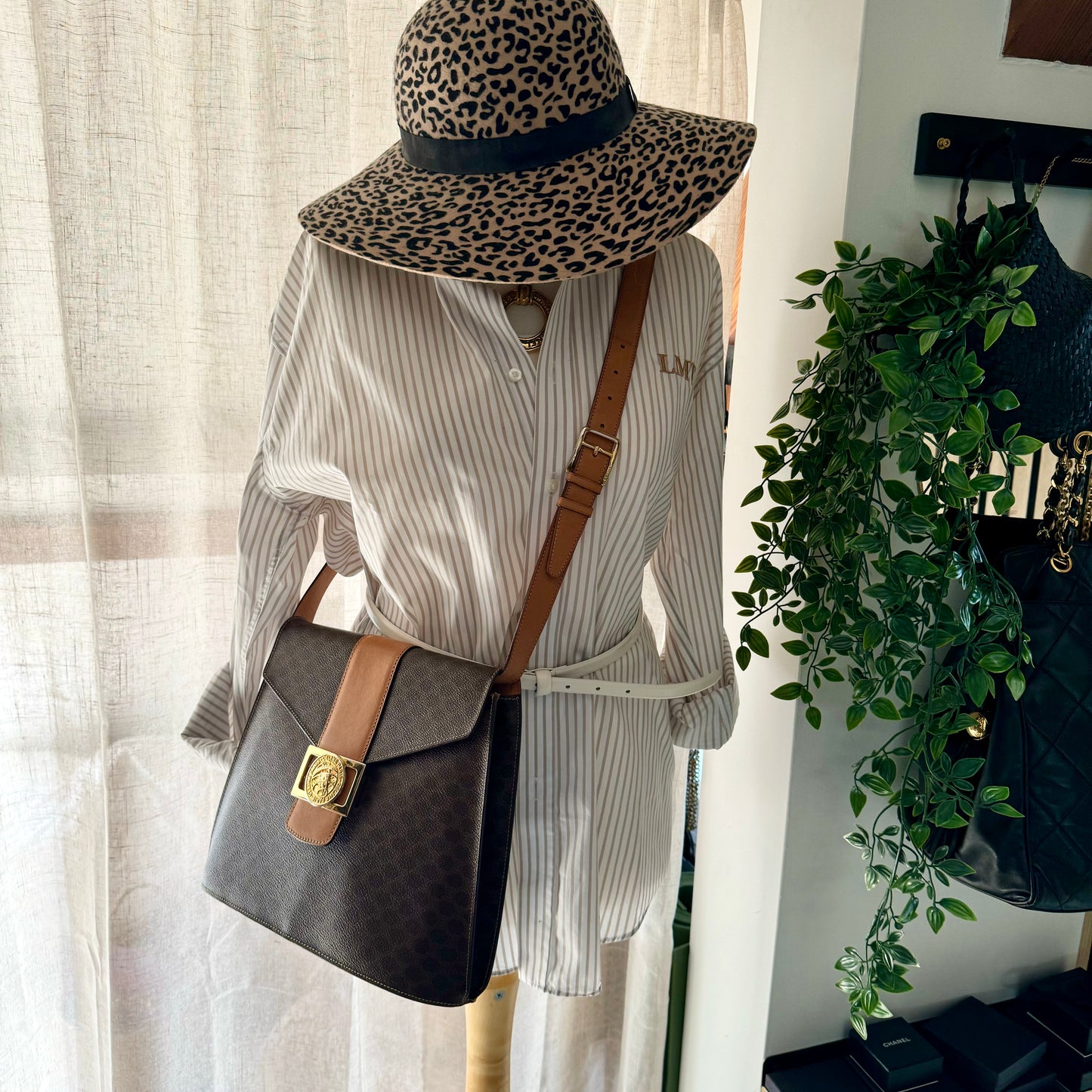 Celine 1990s Macadam Cross Body