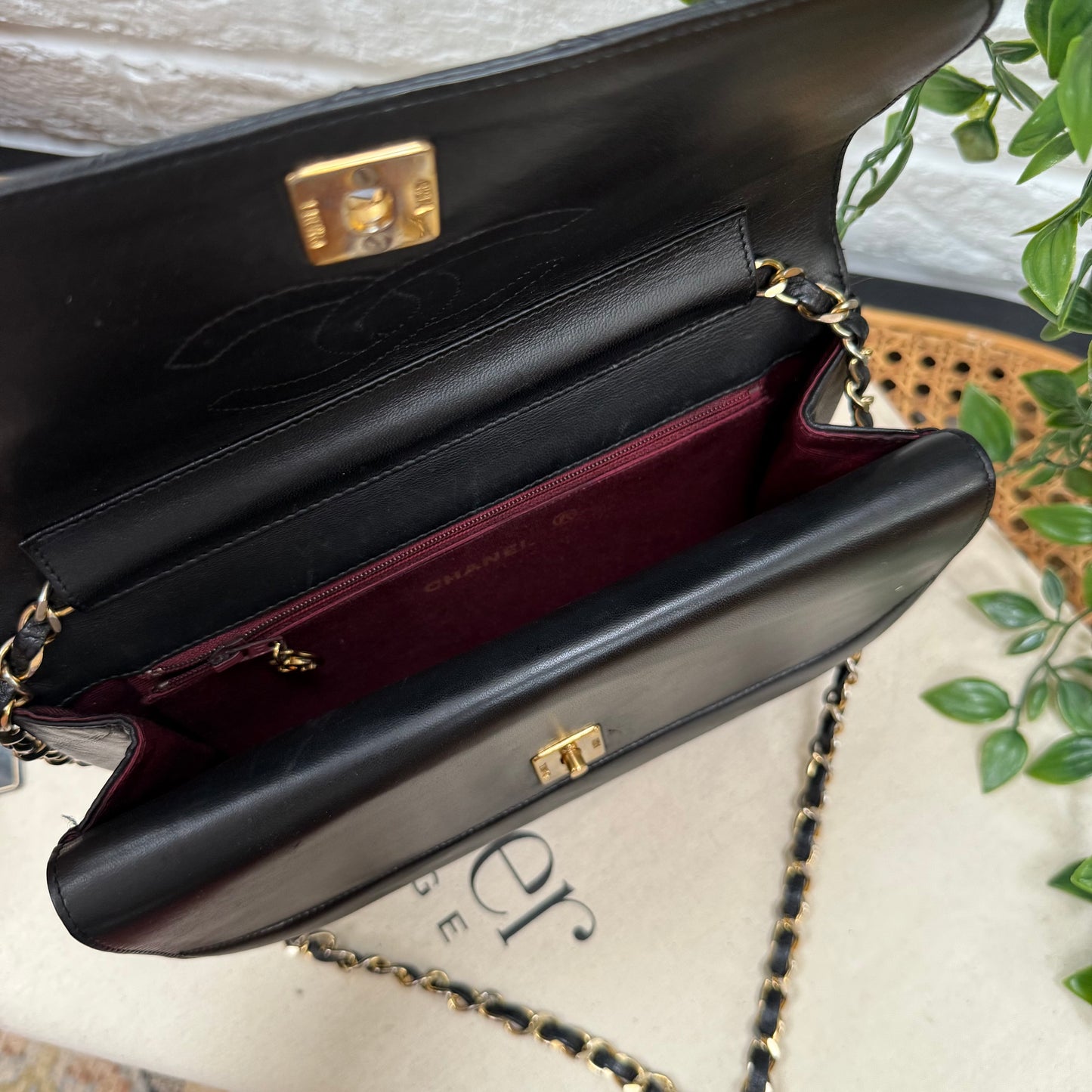Chanel 1986 Half Moon Double Flap