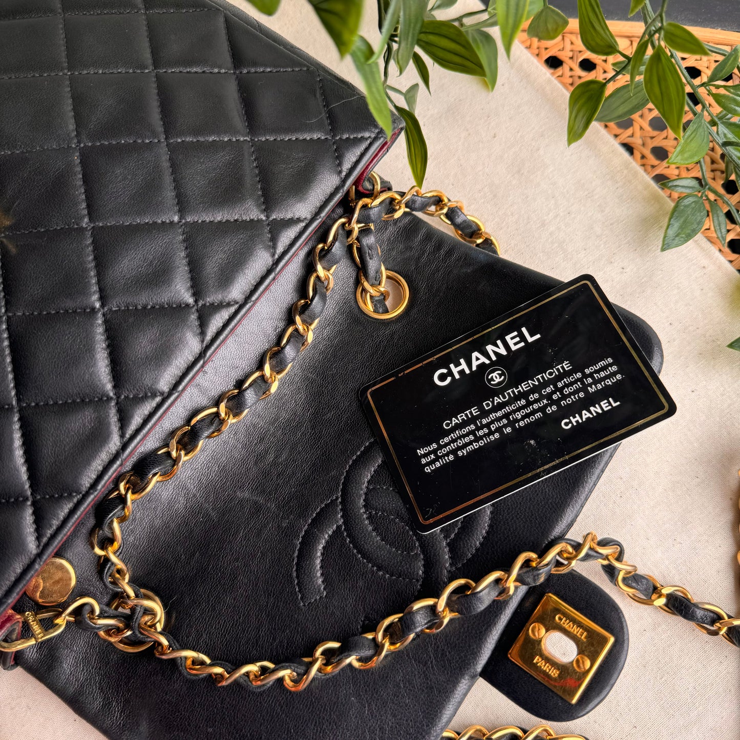 Chanel 1991 Classic Square Single Flap Medium