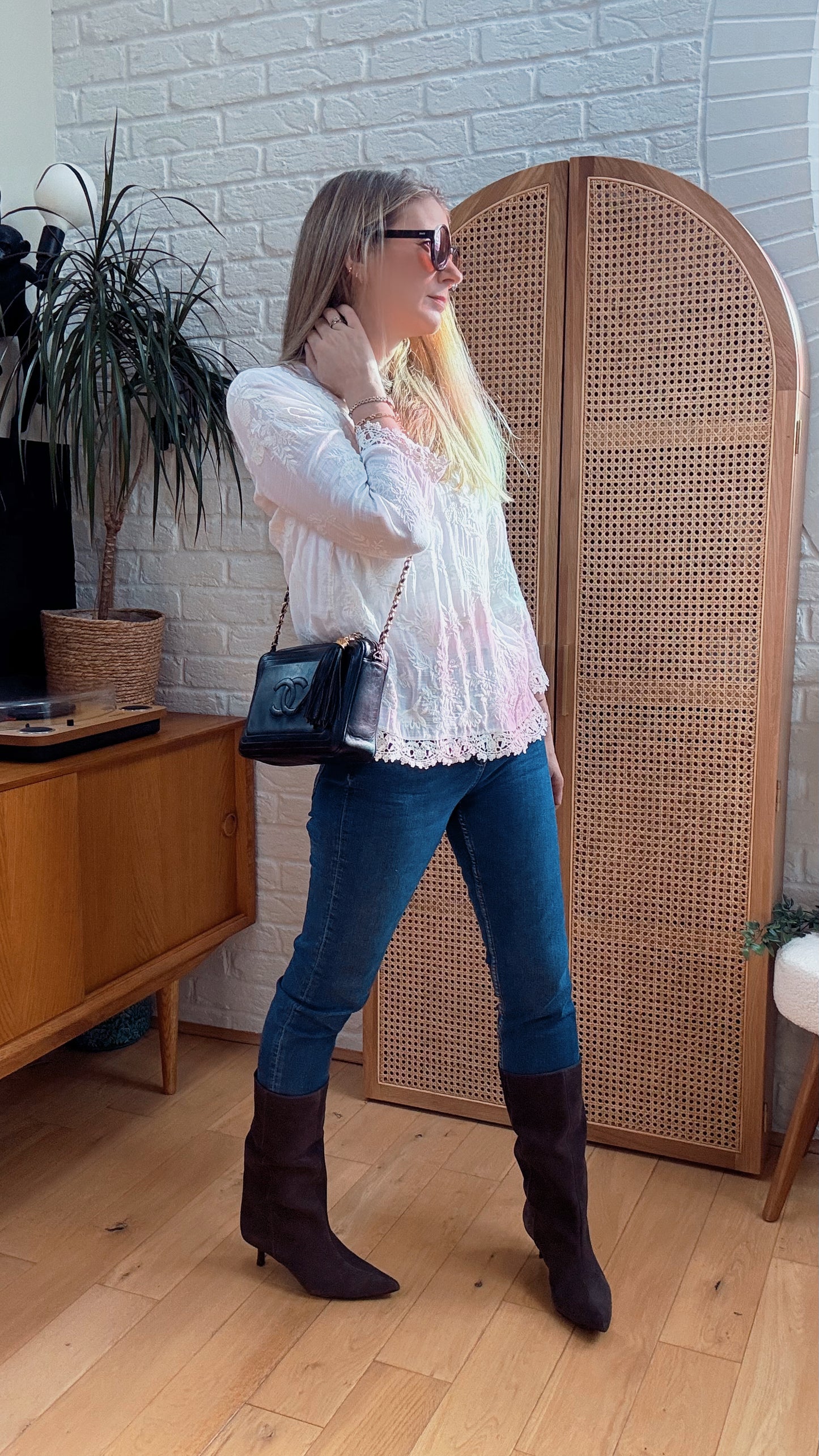 Chanel 1986 CC Quilted Black Camera bag