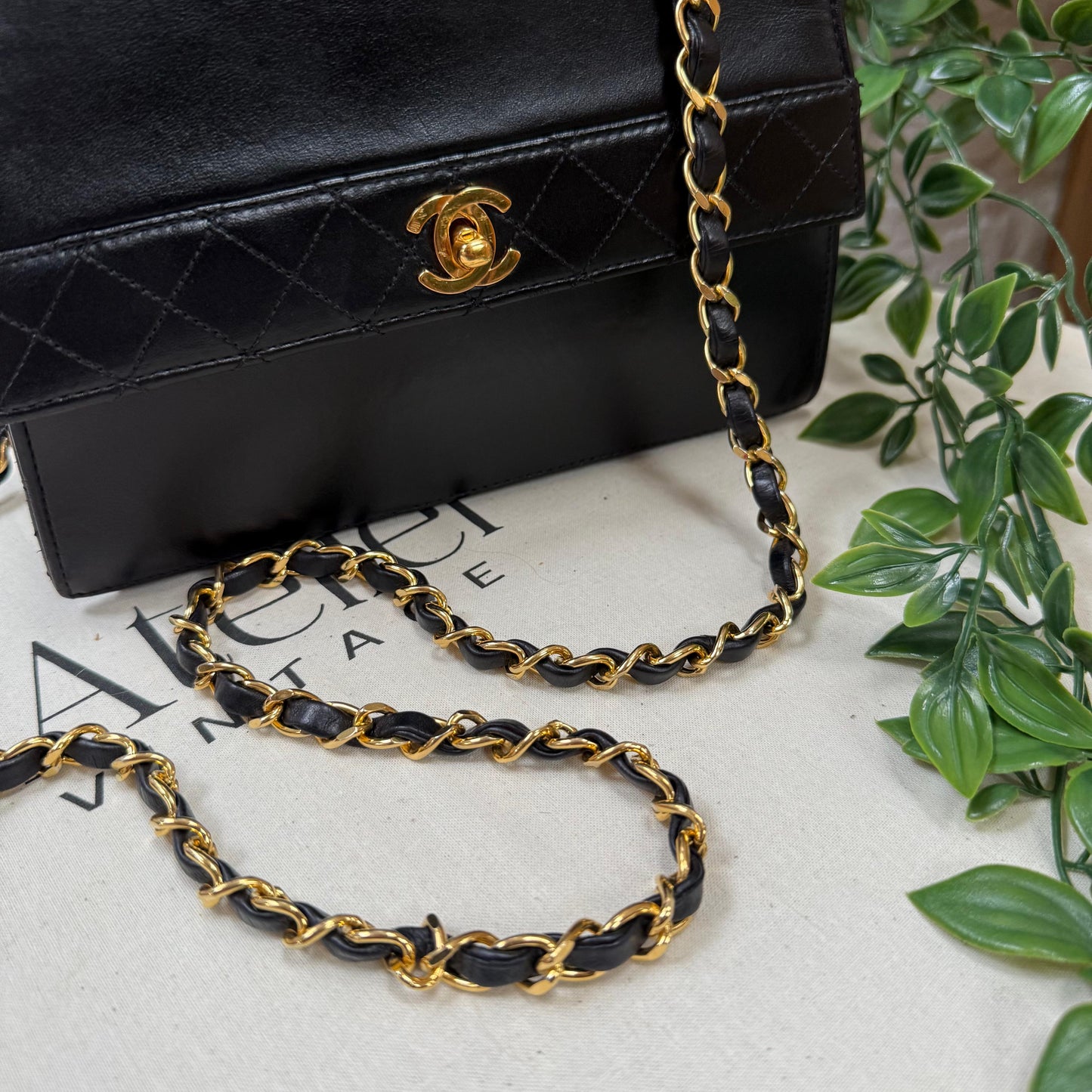 Chanel 1986 Quilted Lambskin Trapeze Bag