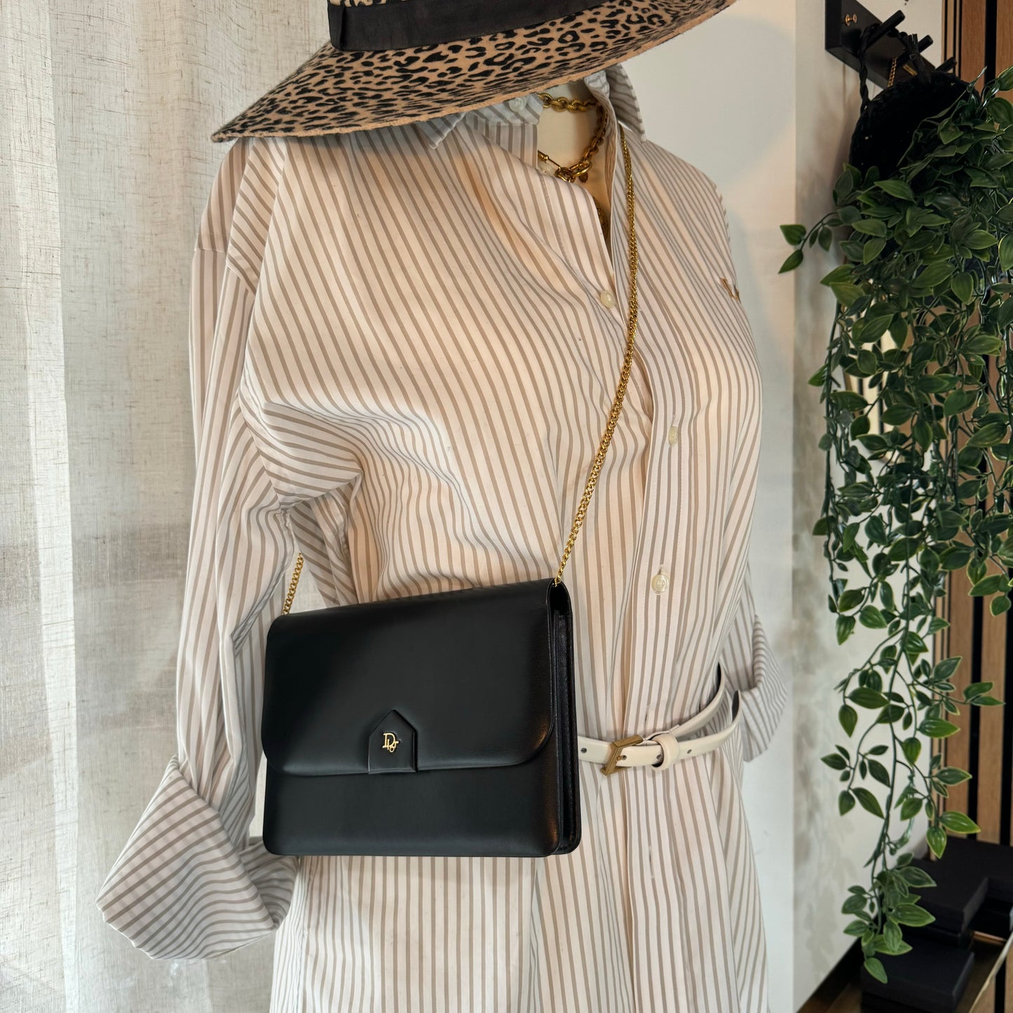 Dior 1980s Vintage Chain Strap Bag