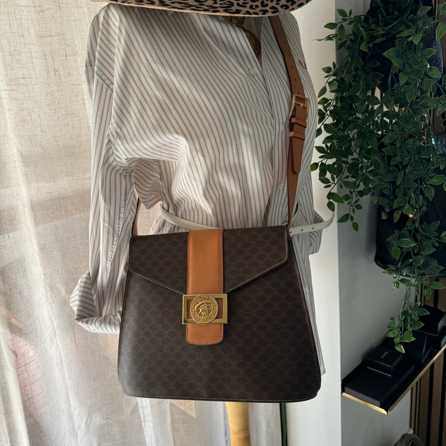 Celine 1990s Macadam Cross Body