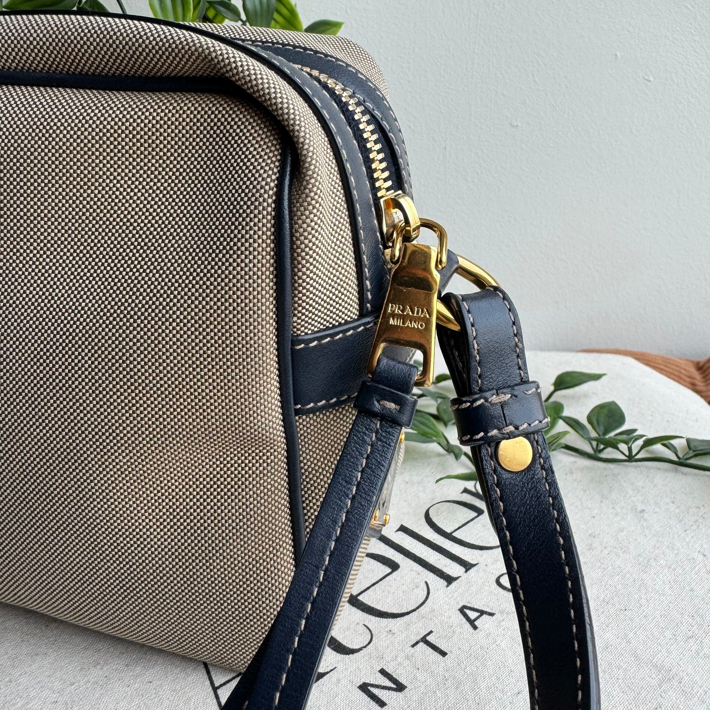 Prada Jacquard Camera Bag