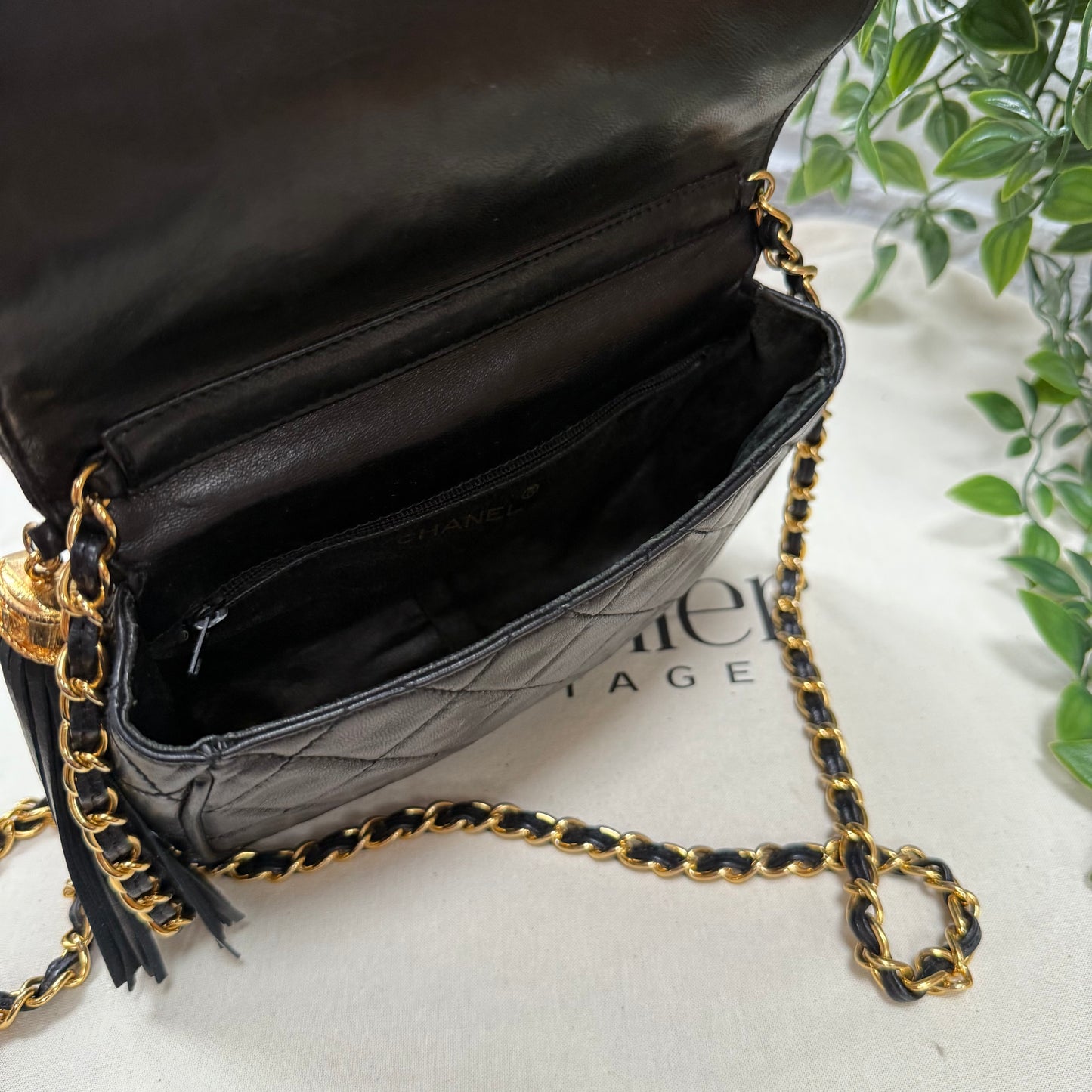 Chanel 1986 Tassel Full Flap Rectangle