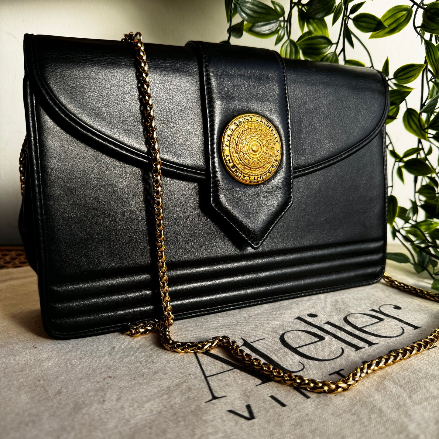 Saint Laurent 1980s Vintage Envelope Bag