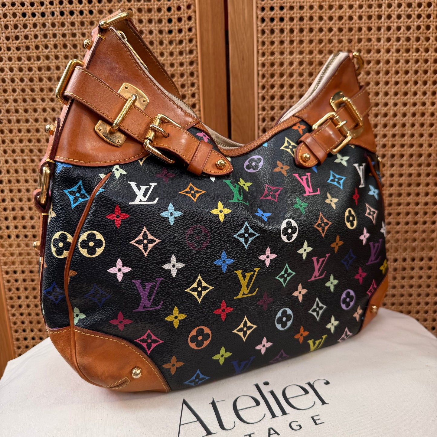 Louis Vuitton 2003 Original Murakami Black Greta