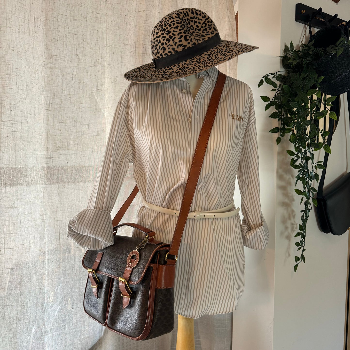 Celine 1990s Macadam Two Way Satchel