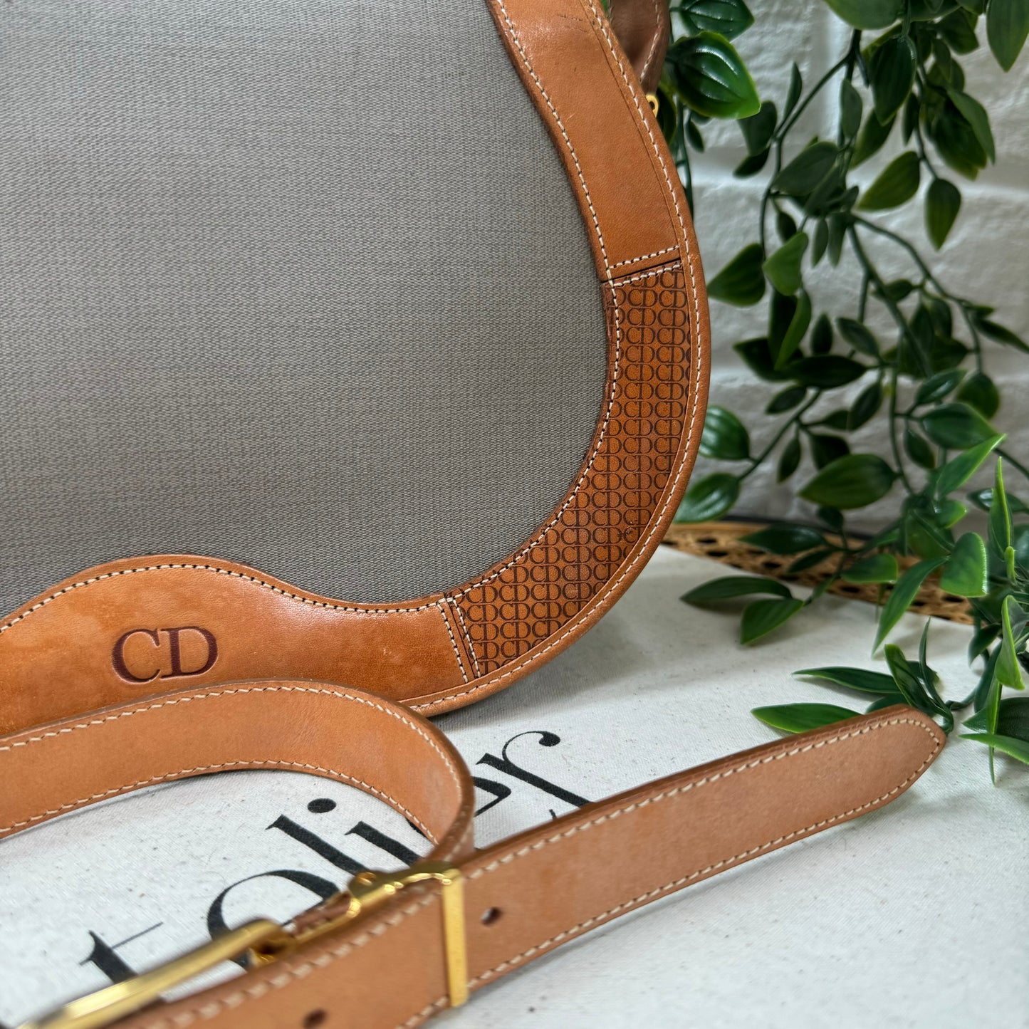 Dior 1980s Bi Colour Cross Body Bag