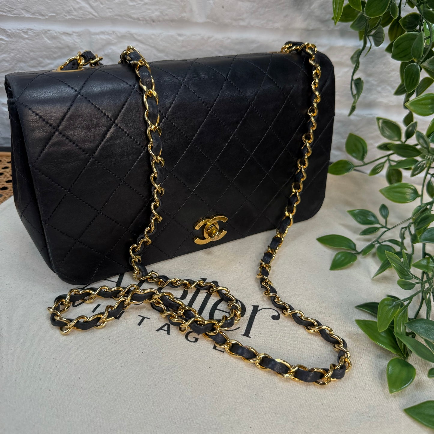 Chanel 1989 Classic Medium Navy Rectangle Full Flap