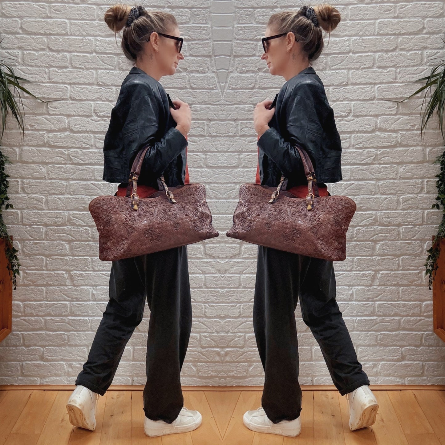 Bottega Veneta 1980s Rare Intrecciato Leather Tote