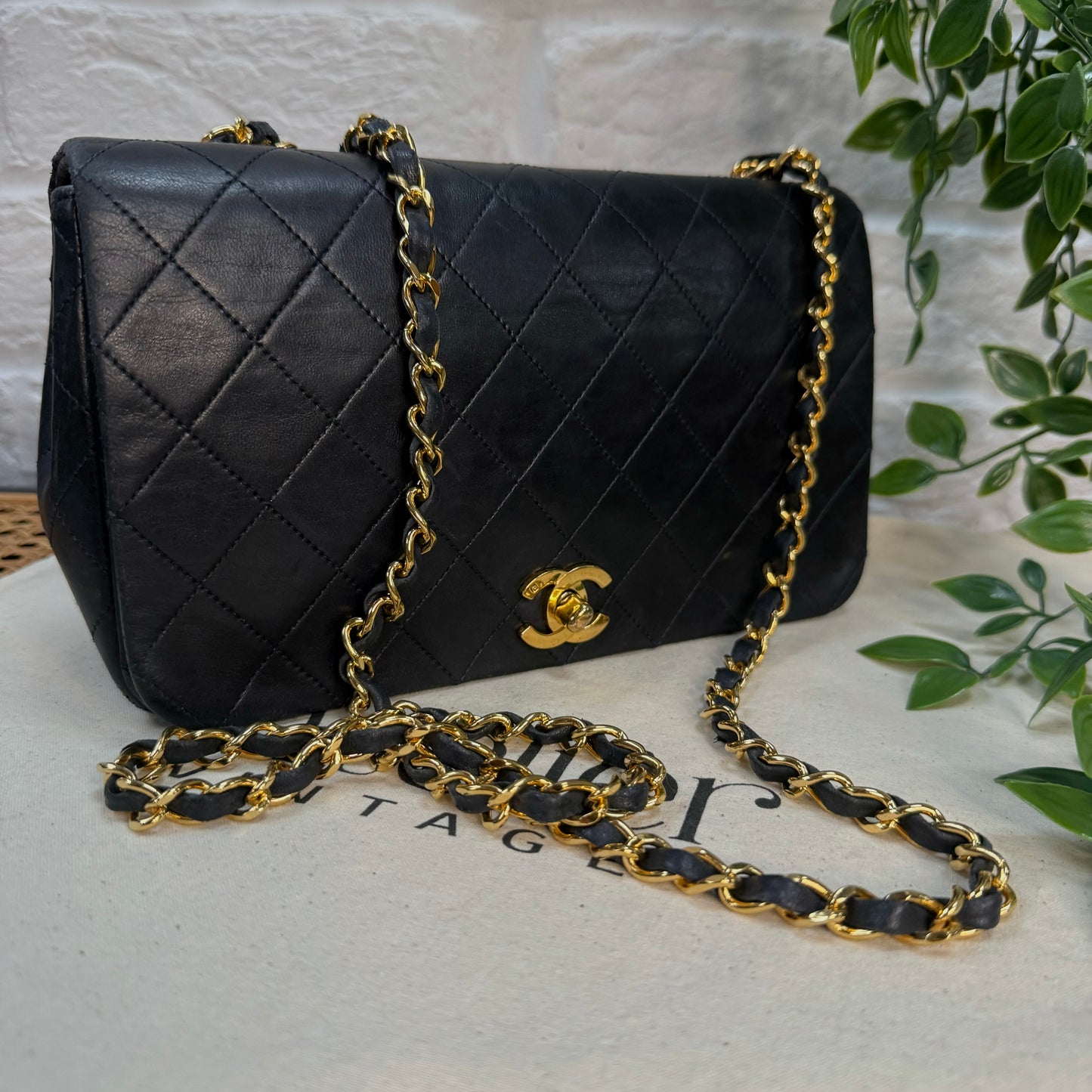 Chanel 1989 Classic Medium Navy Rectangle Full Flap