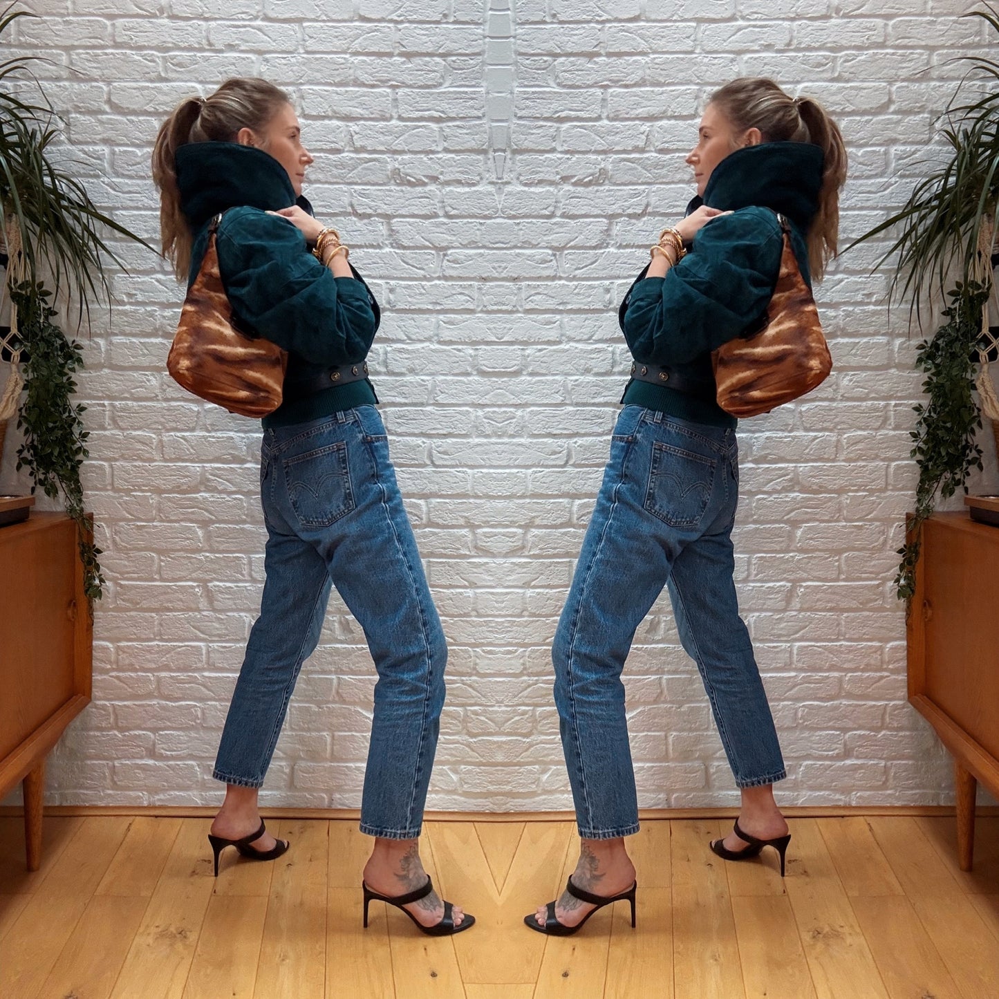 Fendi Pony Hair Mamma Baguette Tote