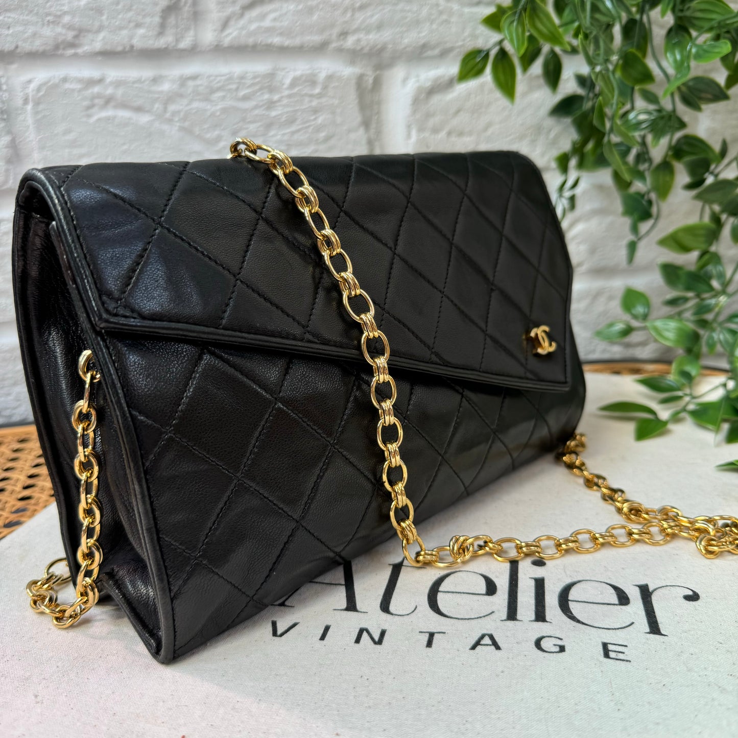 Chanel 1986 Rare Asymmetric Envelope Bag