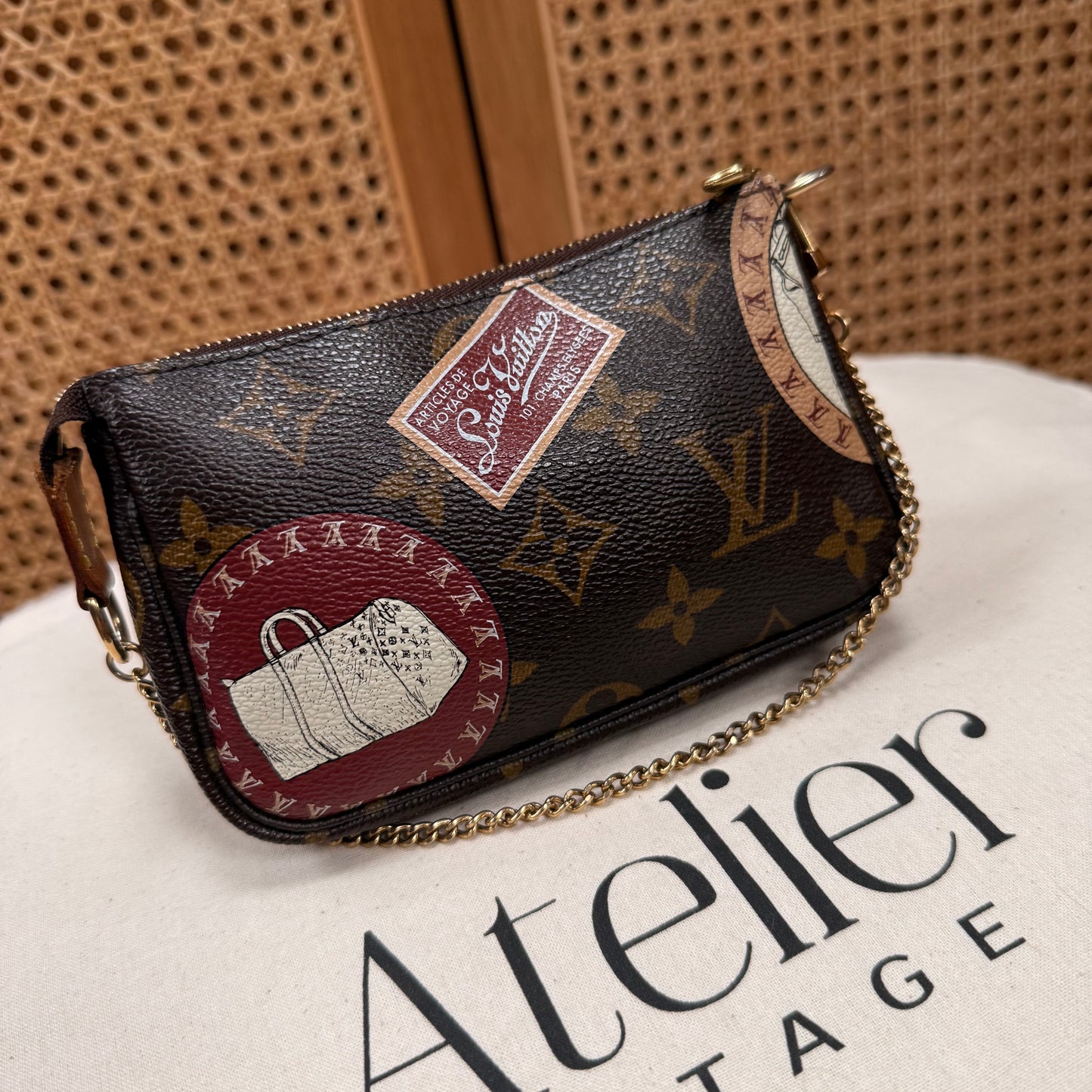 Louis Vuitton 2008 Limited Travel Edition mini Pochette