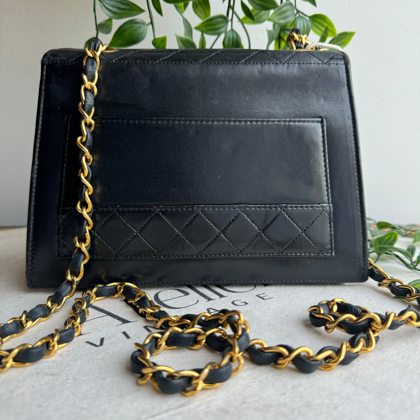 Chanel 1989 Quilted Lambskin Trapeze Bag