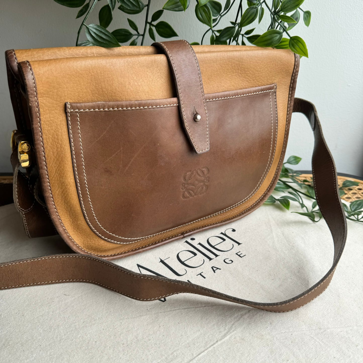 Loewe 1980s Anagram Cross Body Bag