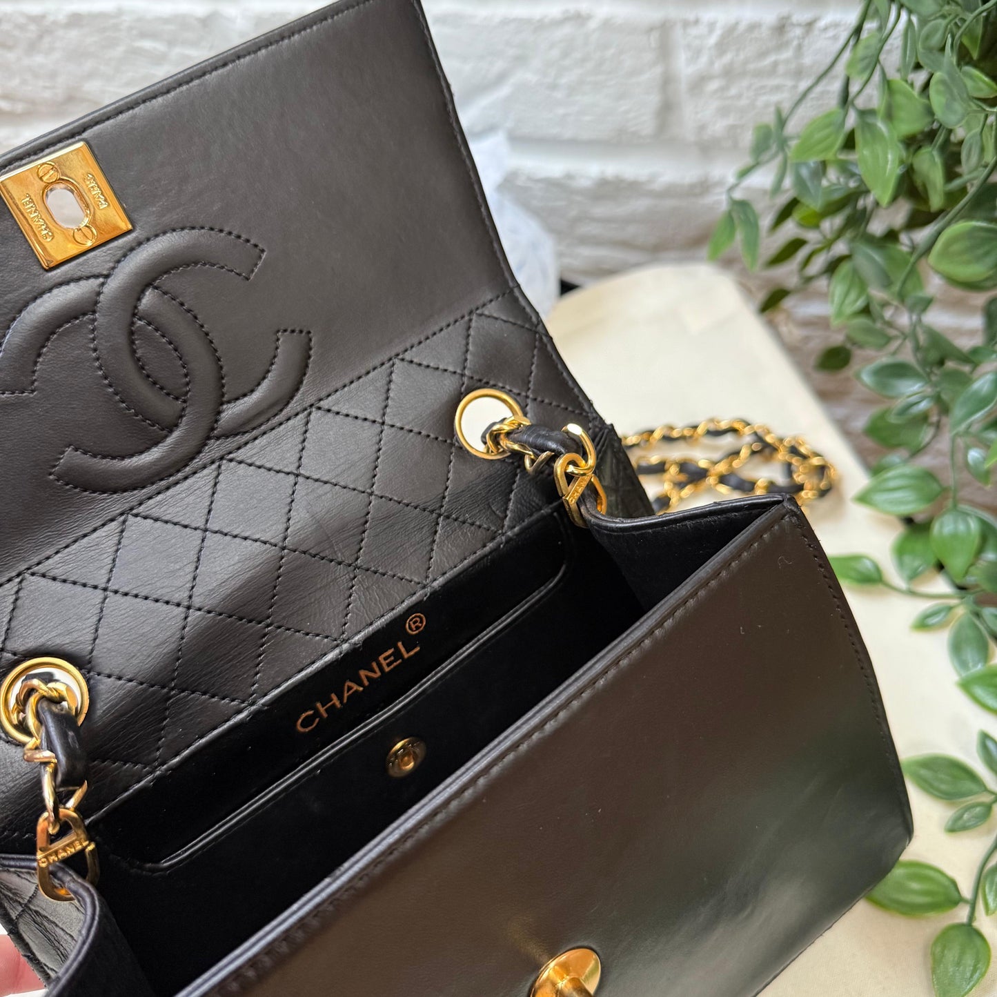 Chanel 1986 Quilted Lambskin Trapeze Bag