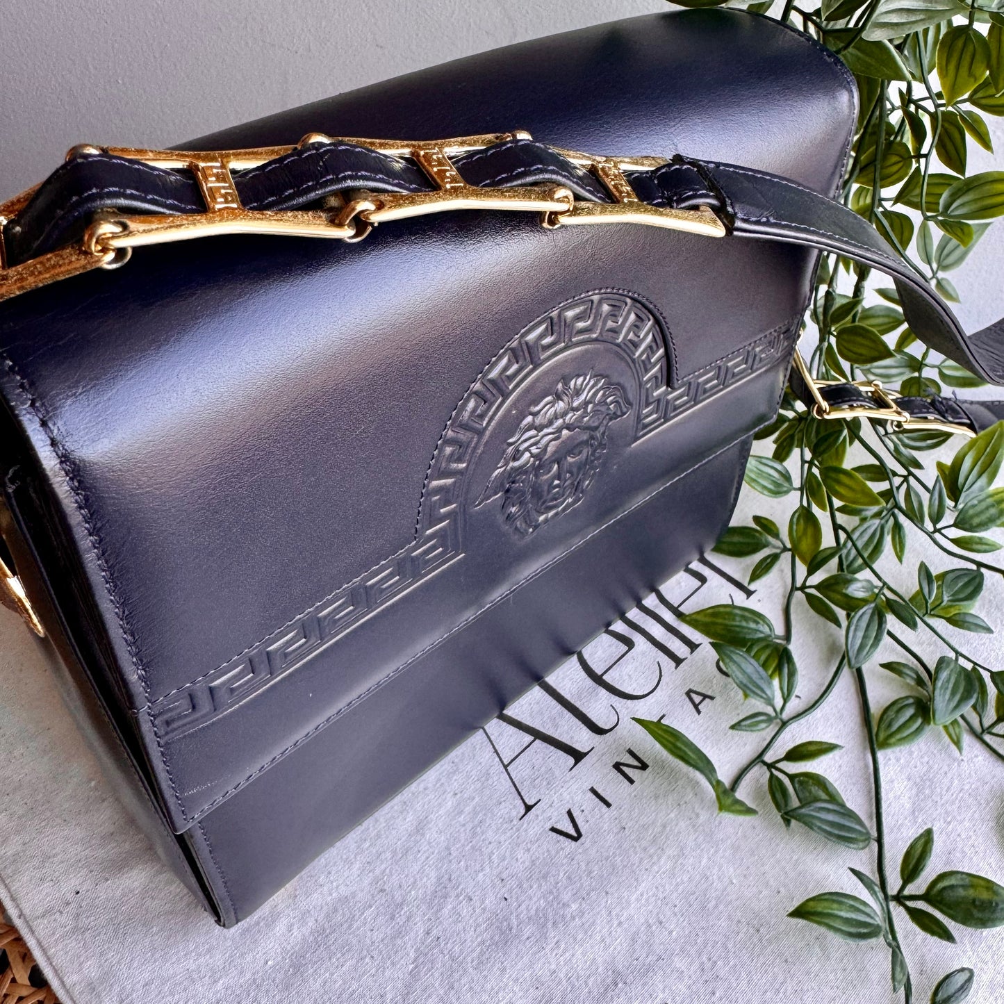 Versace Vintage Medusa Cross Body Bag