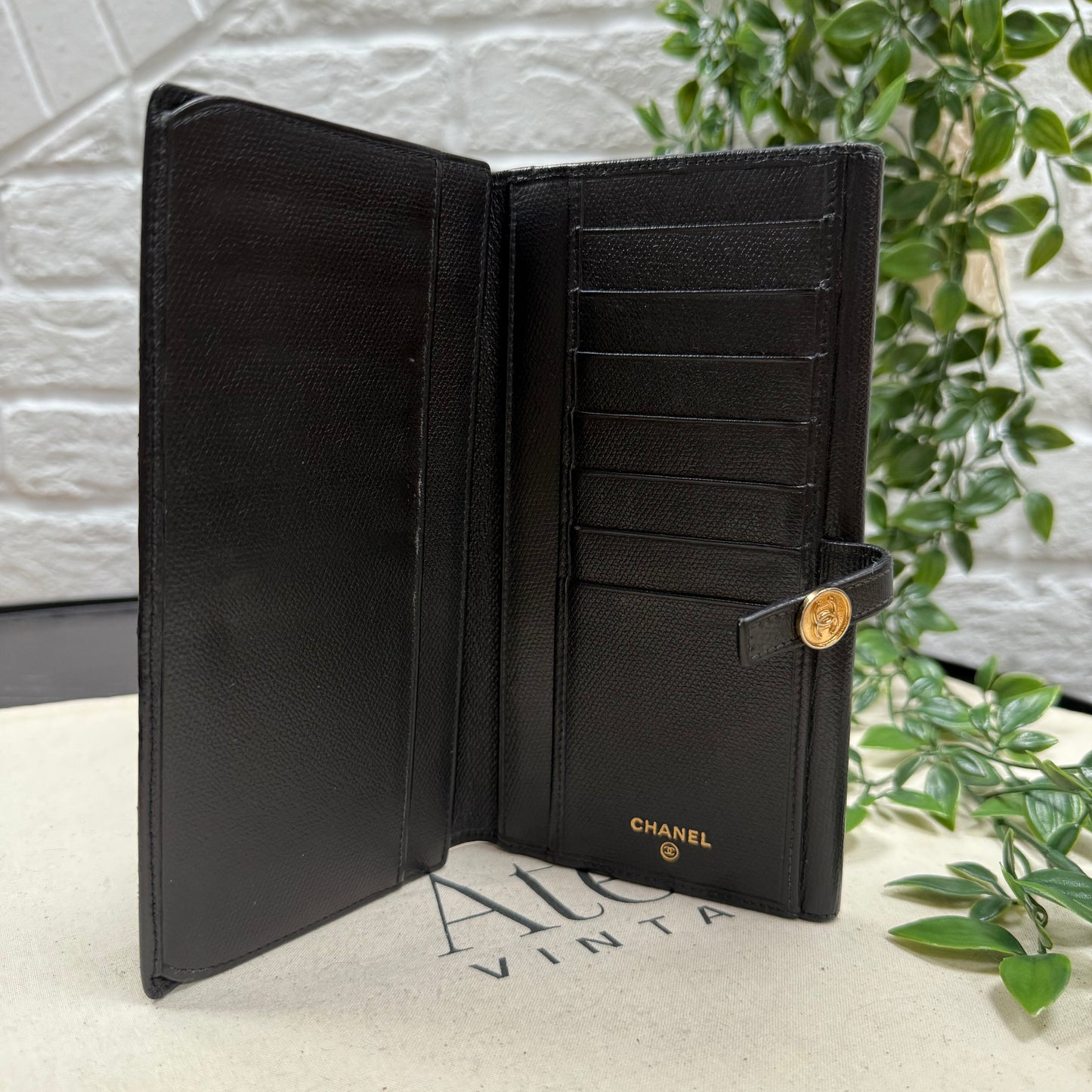 Chanel 2008 Button Closure Long Purse