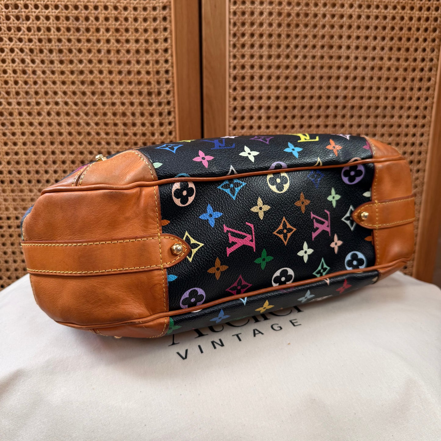 Louis Vuitton 2003 Original Murakami Black Greta