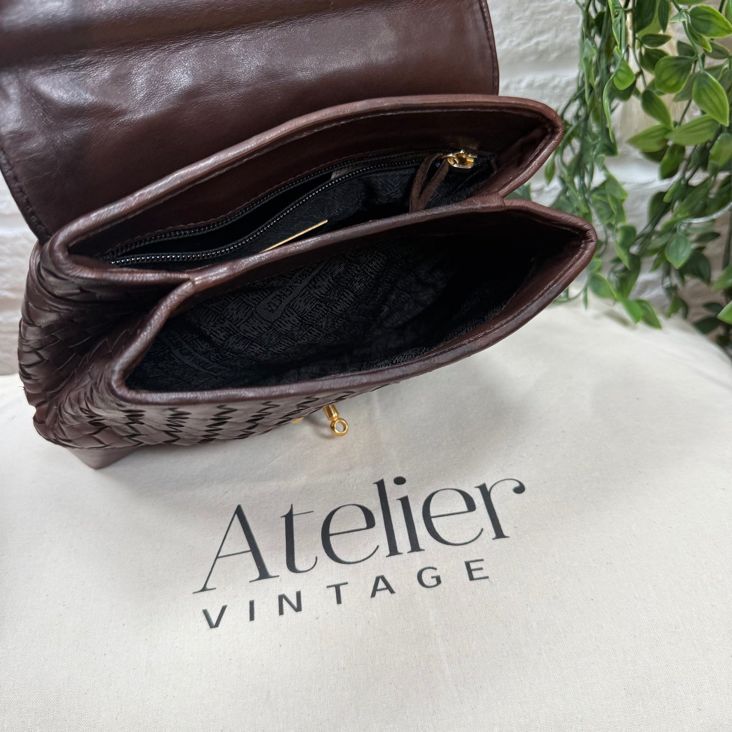 Bottega Veneta Chocolate Brown Two Way Cross Body