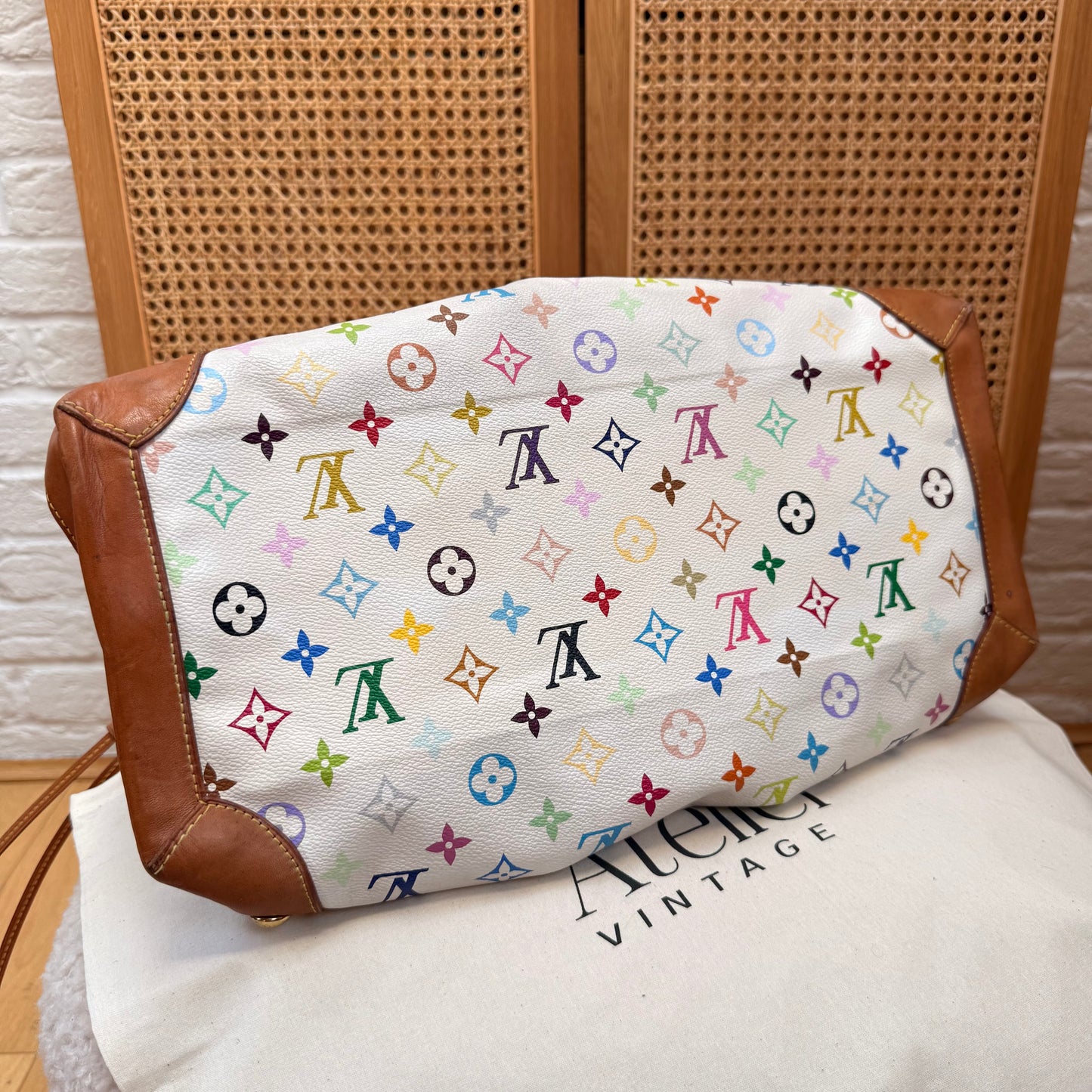 Louis Vuitton 2003 Murakami White Multi Color Ursula