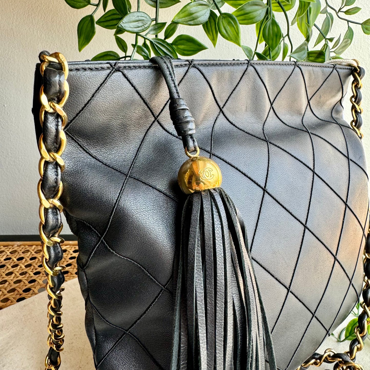 Chanel 1997 Quilted Tassel Cross Body Bag