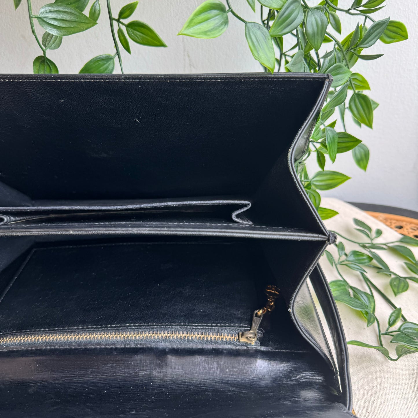 Celine 1980s Vintage Black Carriage Shoulder Bag