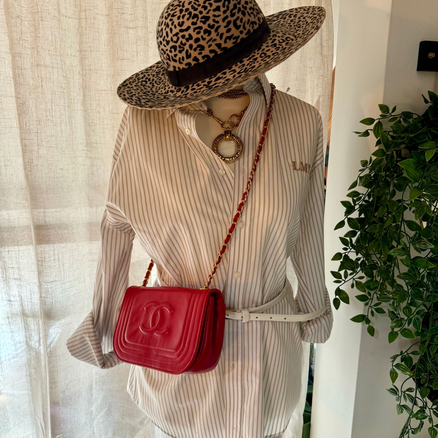 Chanel 1986 Red CC Quilted Full Flap