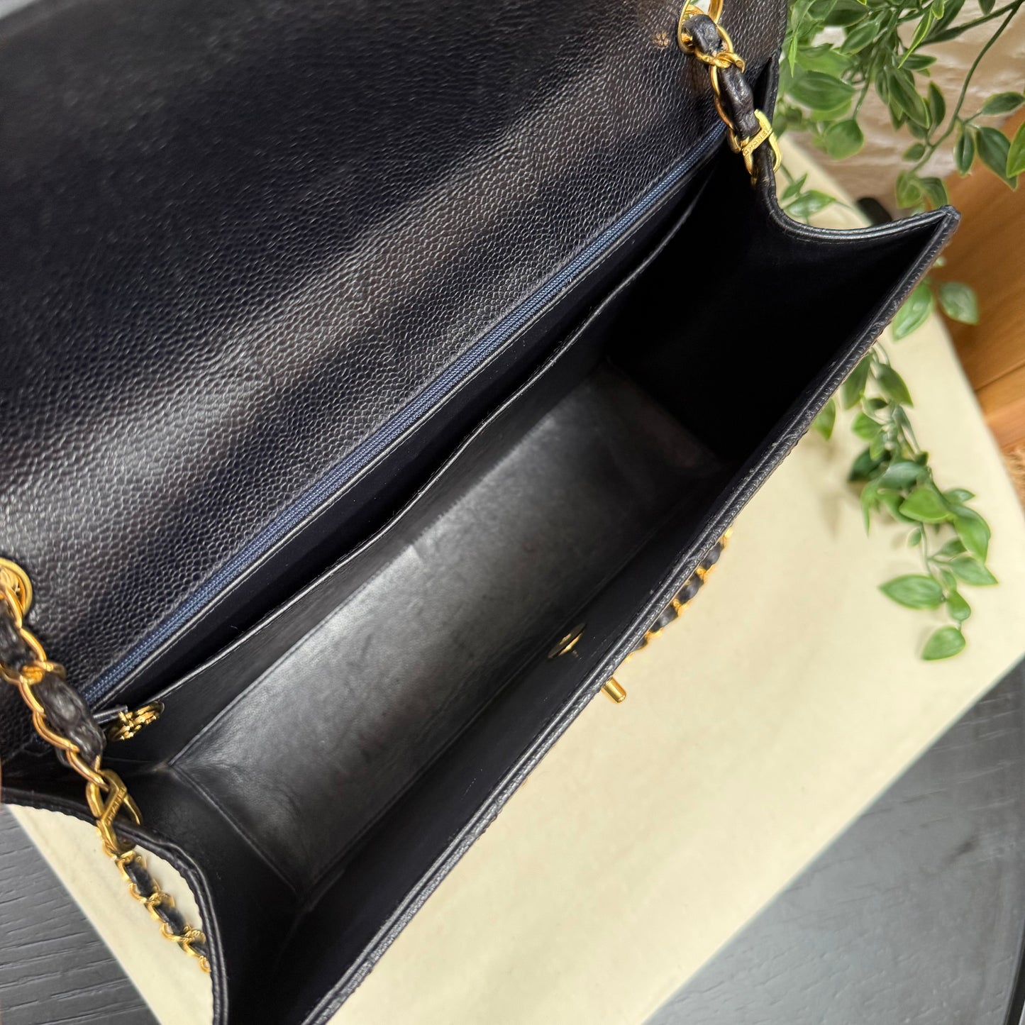 Chanel 1989 Tassel Half Moon Flap
