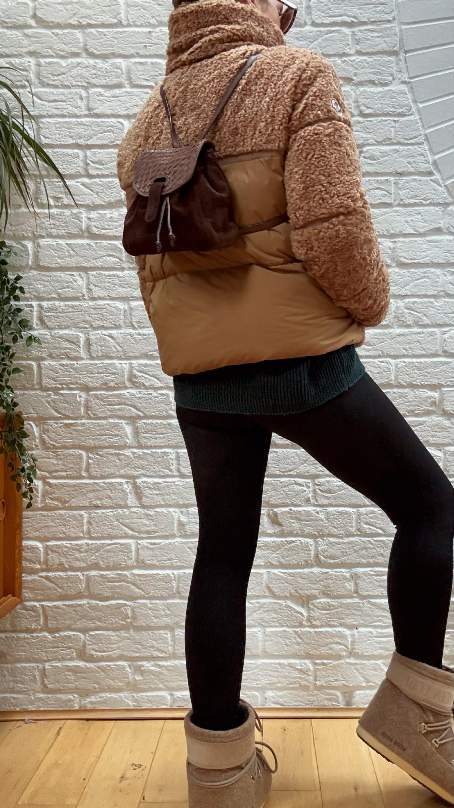 Bottega Veneta 1980s Tan Intrecciato Back Pack