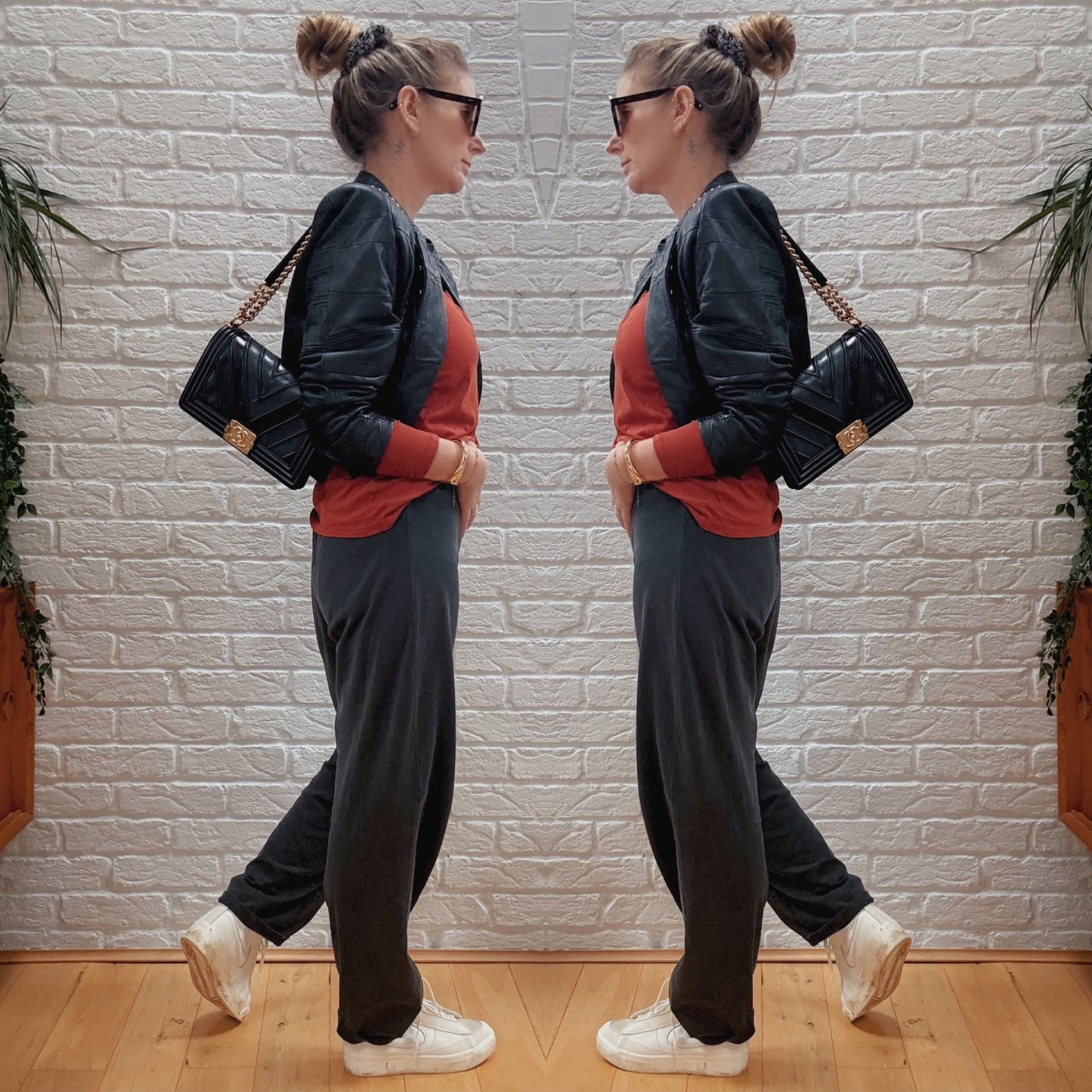 Chanel 2016 Rare Le Boy Caviar & Calf Skin Chevron Medium