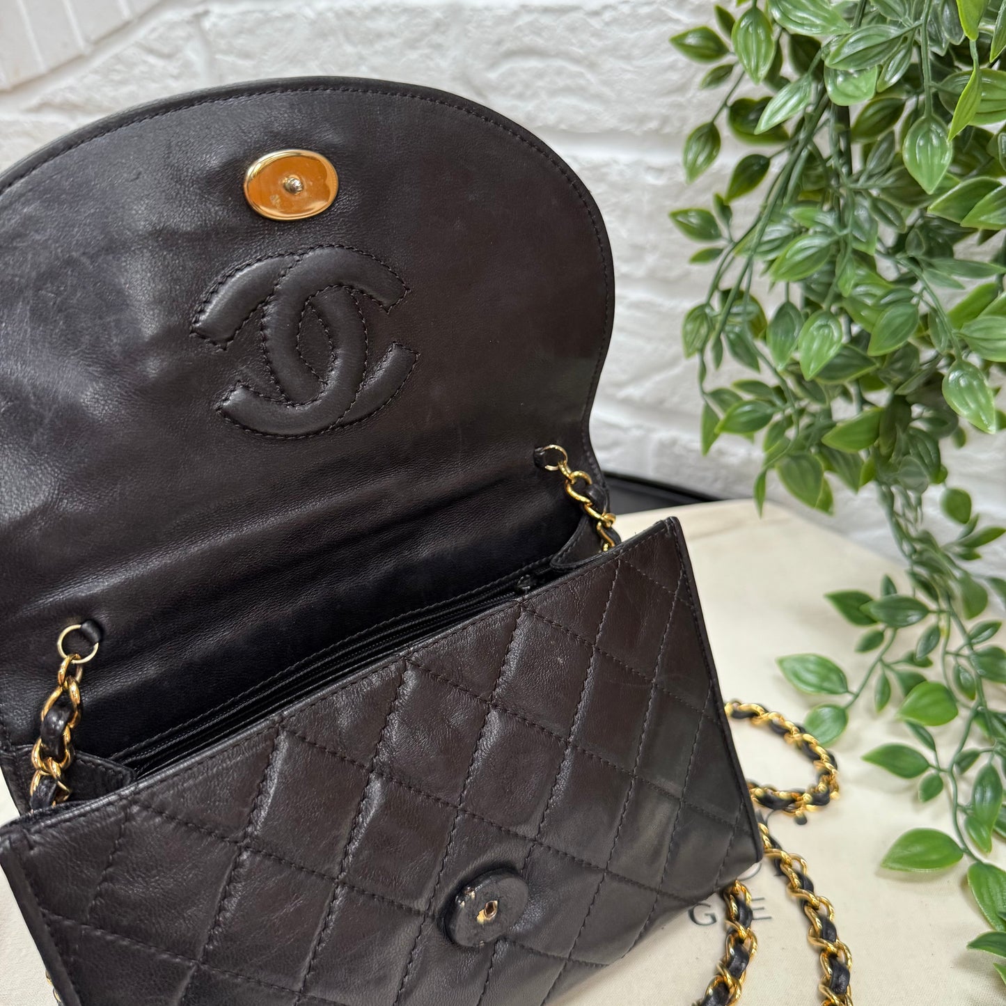 Chanel 1989 Tassel Half Moon Flap