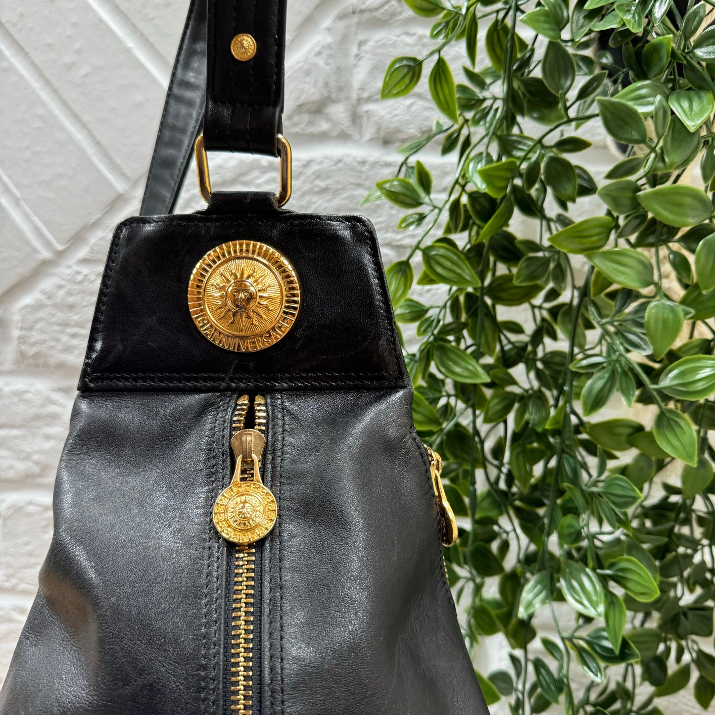 Versace 1990s Medusa Sling Back Pack