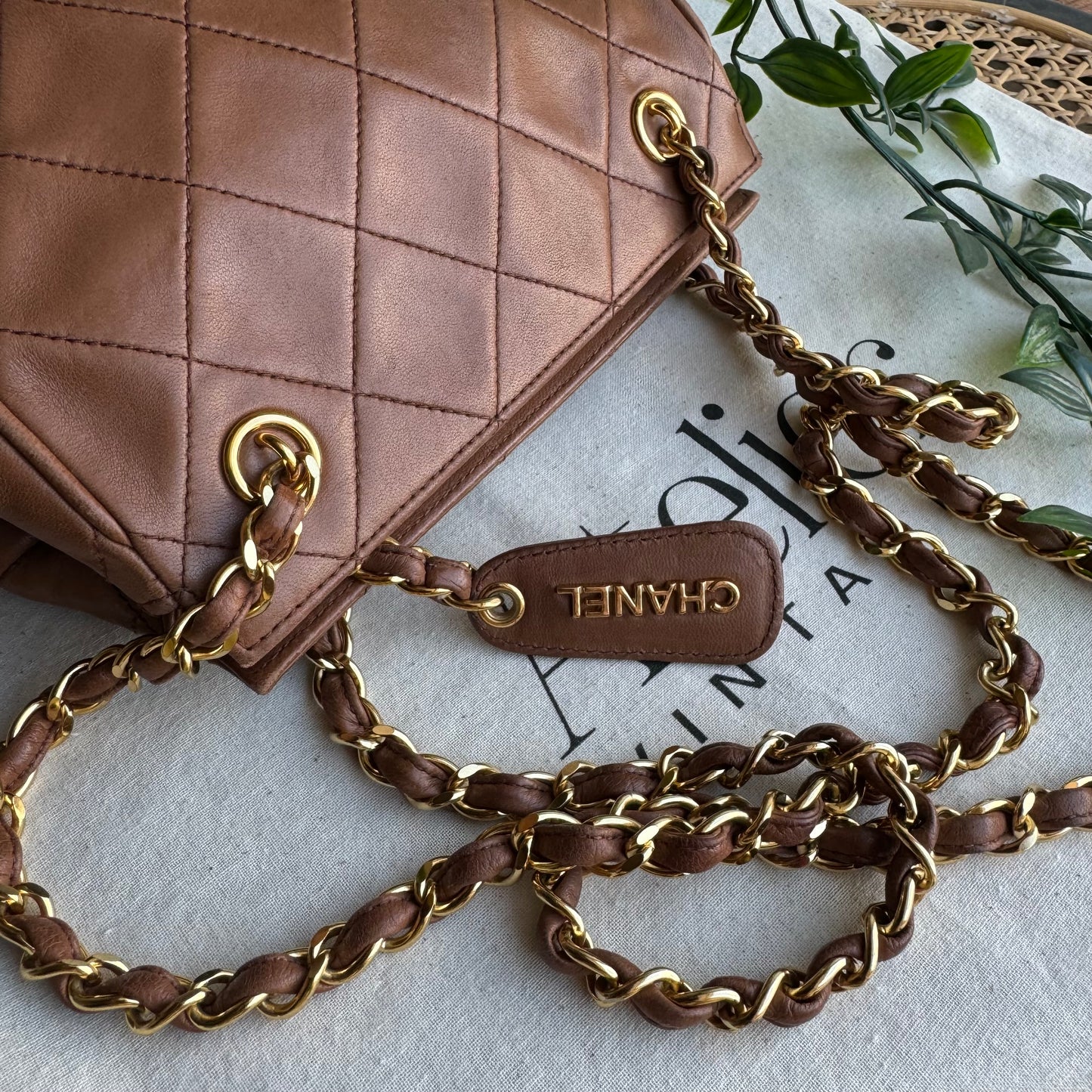 Chanel 1994 CC Lambskin Quilted Shoulder Bag