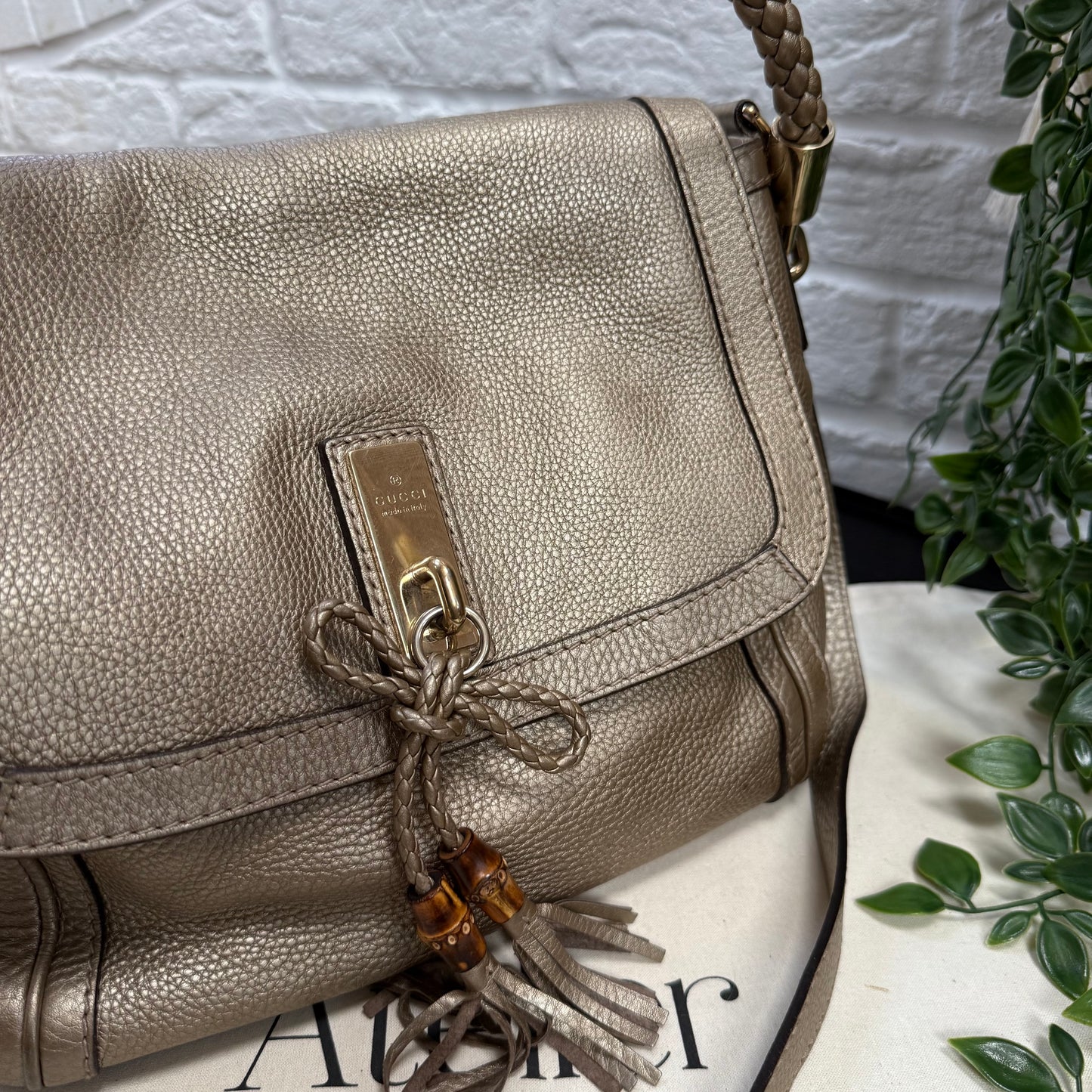 Gucci 2000s Bella Bamboo two way bag