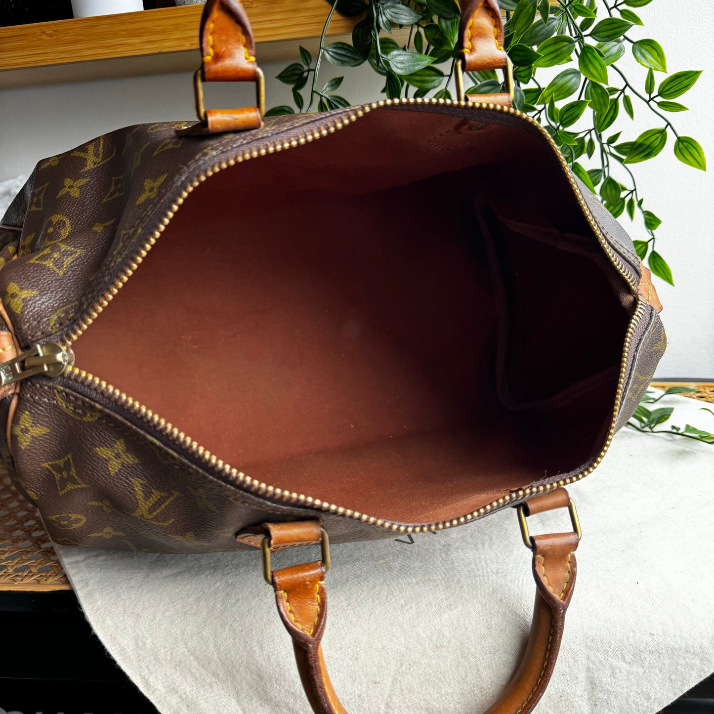 Louis Vuitton Early 1980s Speedy 35