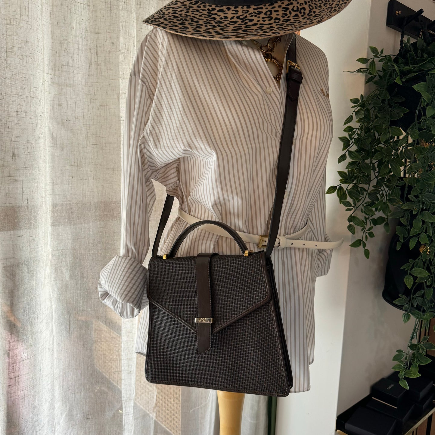 Saint Laurent 1980s Two Way Satchel