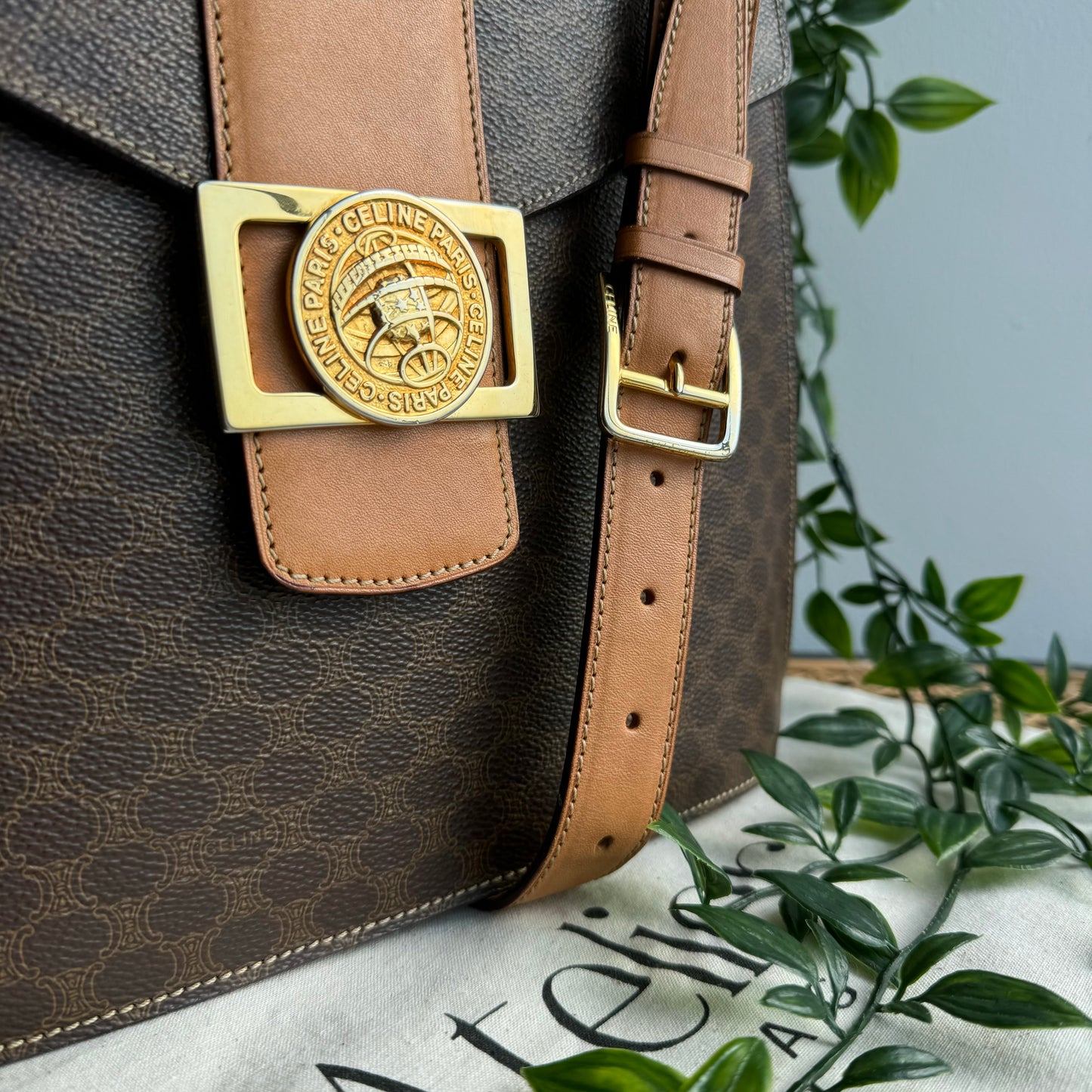 Celine 1990s Macadam Cross Body