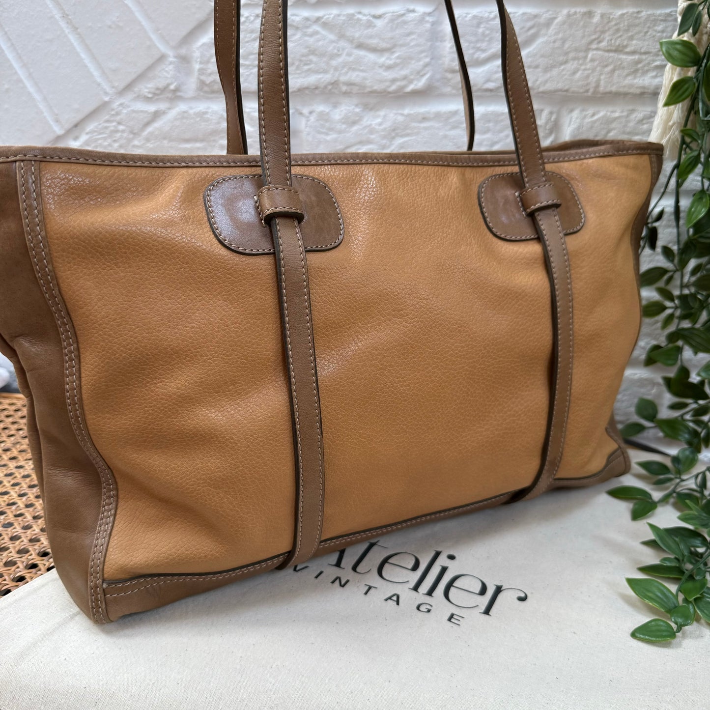 Loewe 1980s Anagram Tote Bag