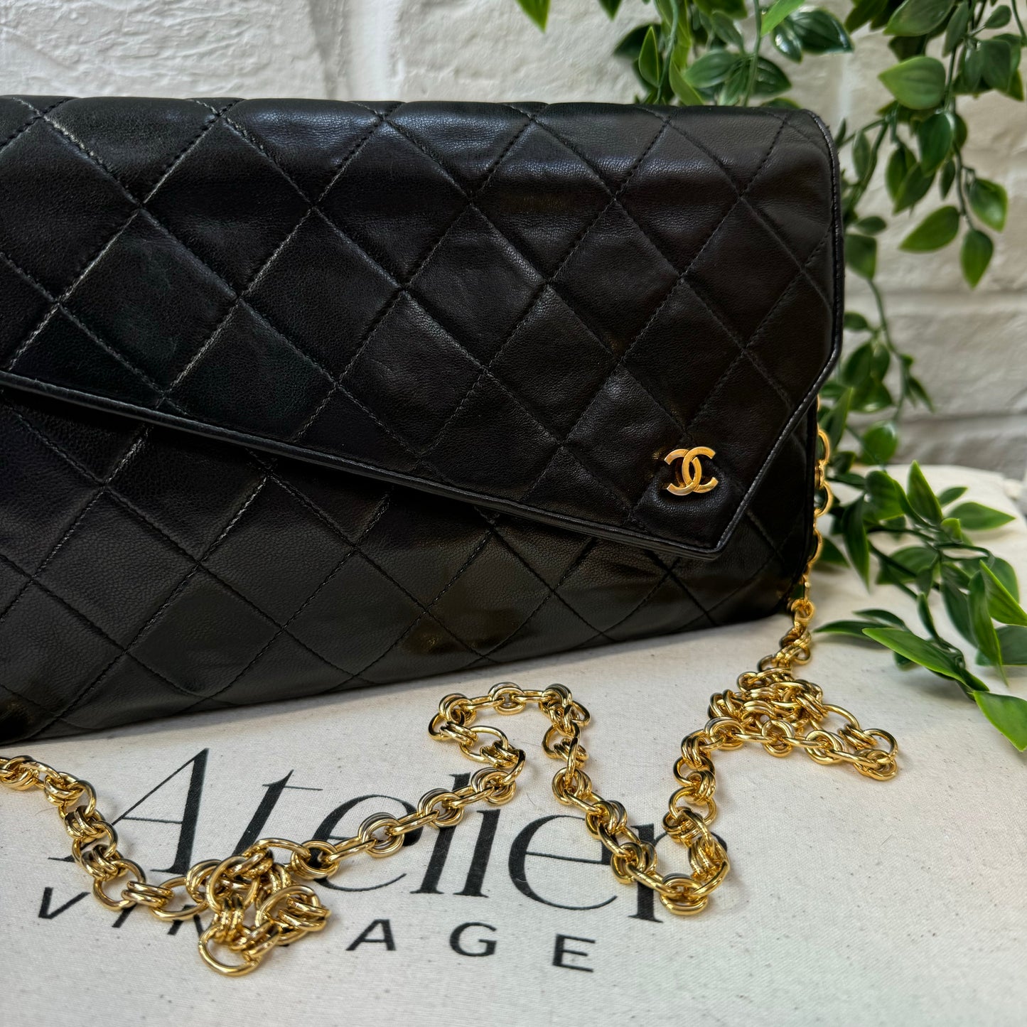 Chanel 1986 Rare Asymmetric Envelope Bag