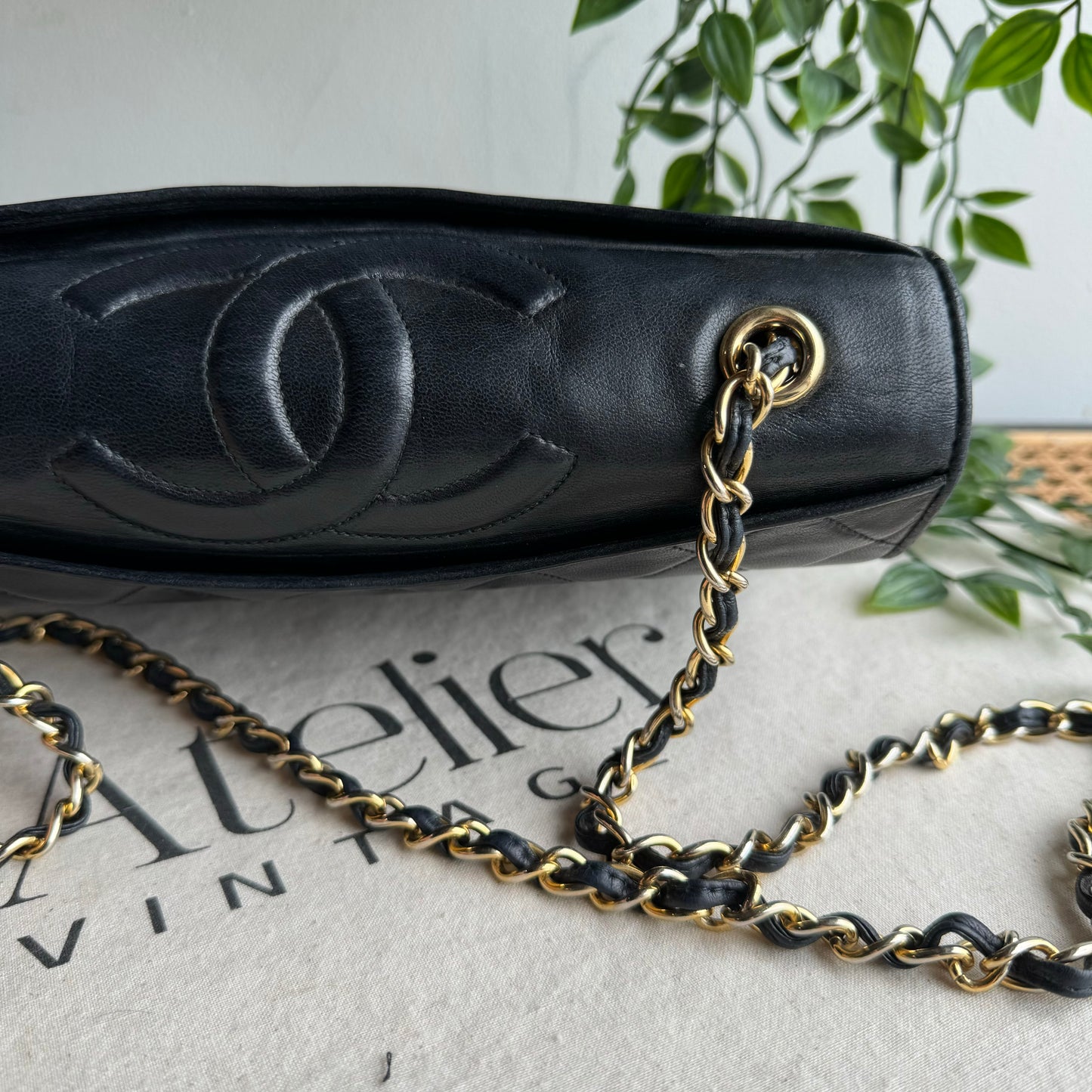 Chanel 1989 Full Flap CC Shoulder Bag