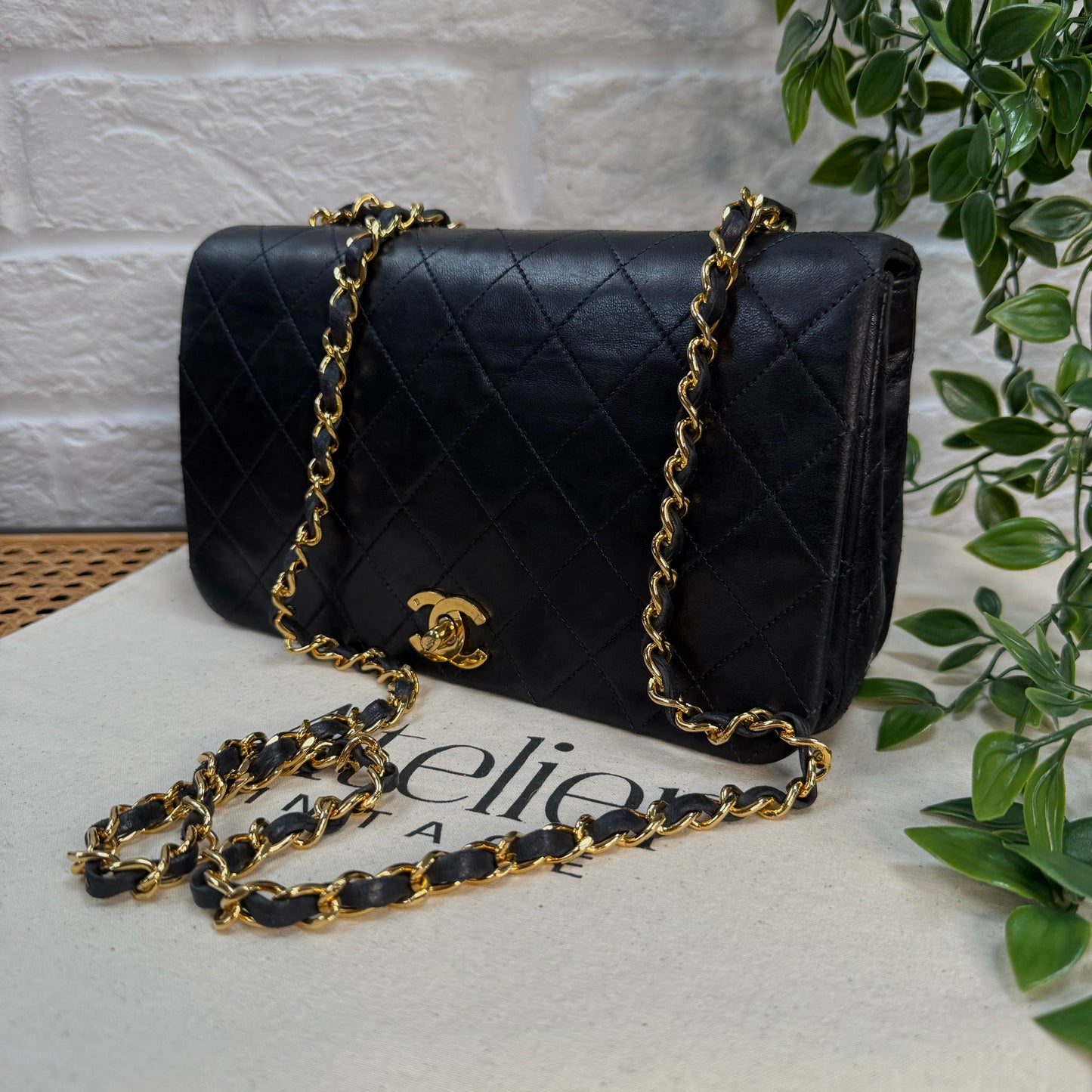 Chanel 1989 Classic Medium Navy Rectangle Full Flap
