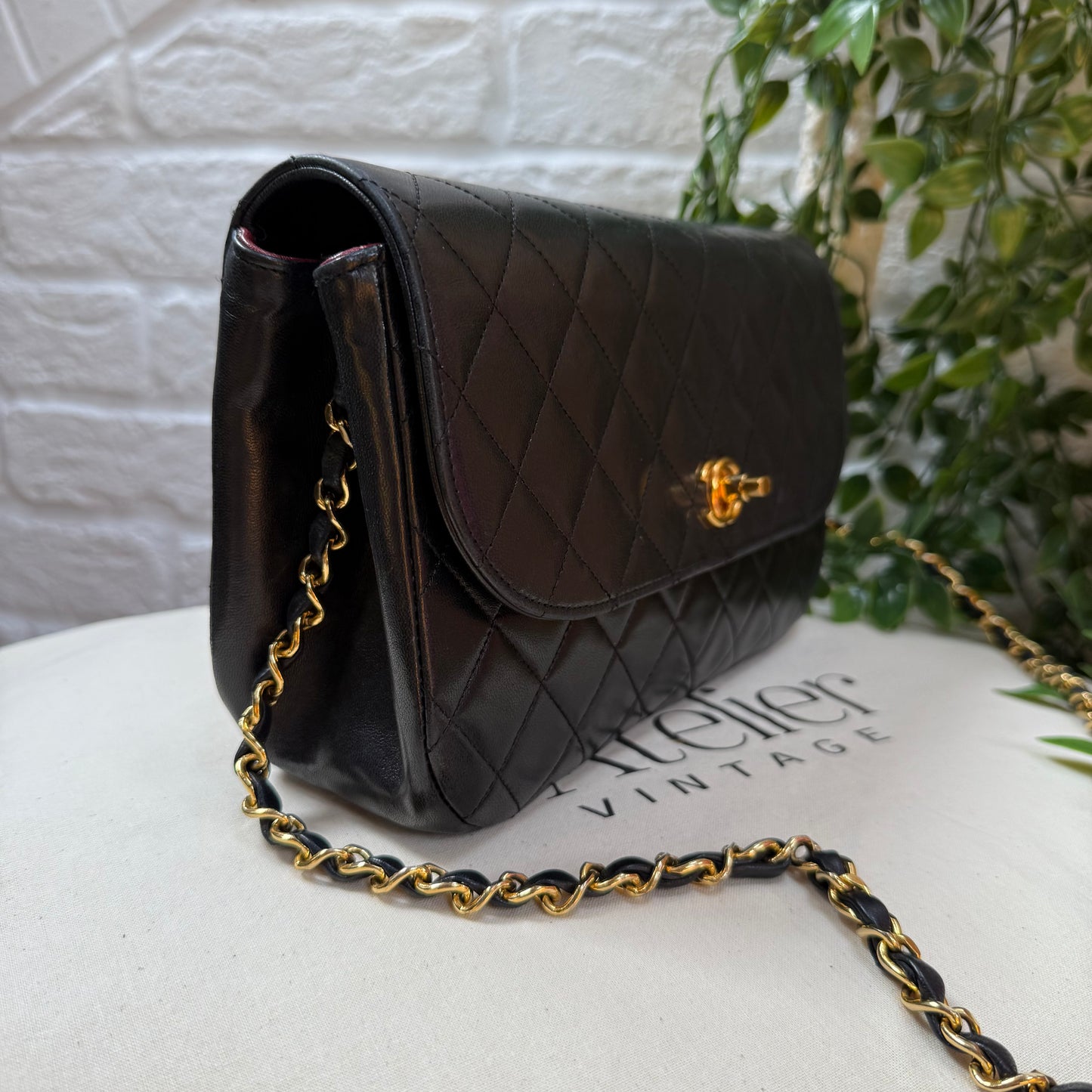 Chanel 1986 Half Moon Single flap with Limited edition CC Turnlock