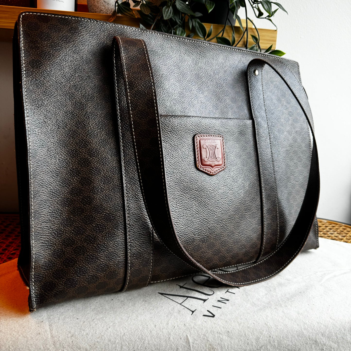 Celine Macadam Full Zip Tote Bag