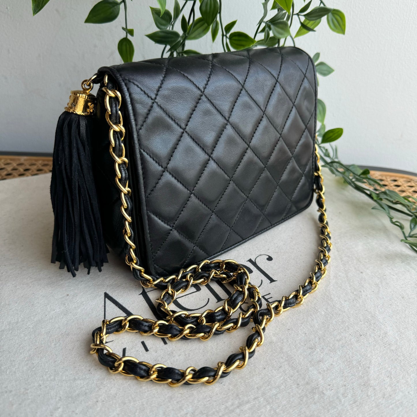 Chanel 1986 Full Flap Tassel Bag